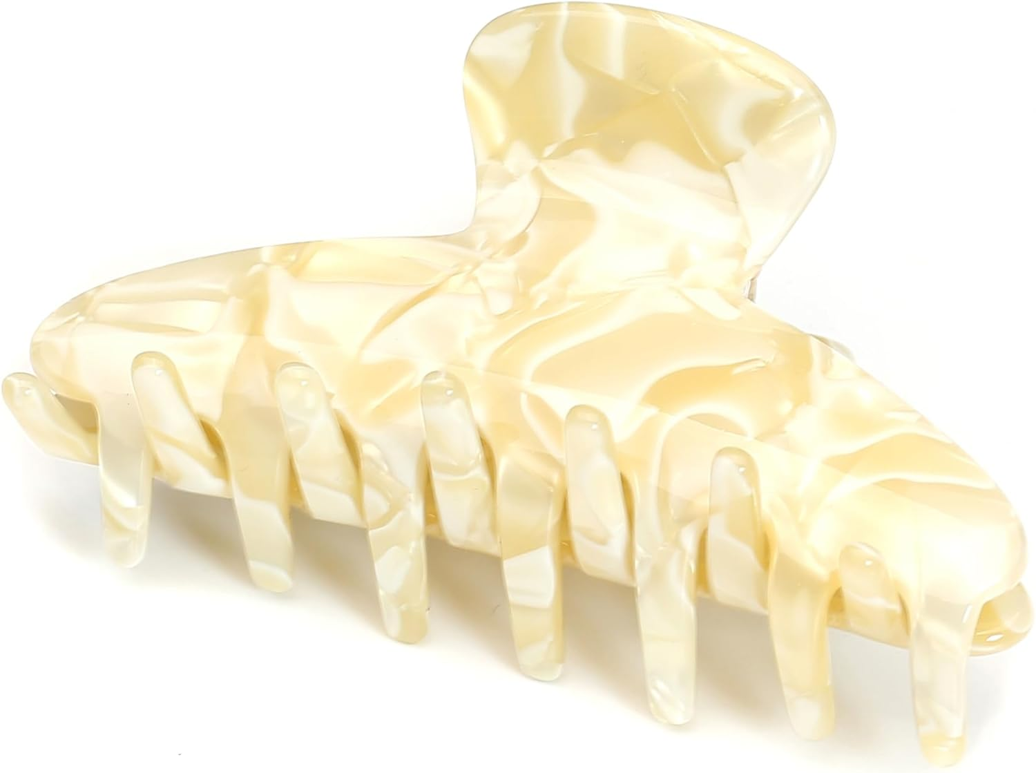 Qingoo Pink Medium Acetate Hair Clip Claws Hair Clip Hair Accessories Elegant Hair Accessory for Medium Thick Medium Hair 1 Piece (8.5 X 4.5 Cm, Pink)