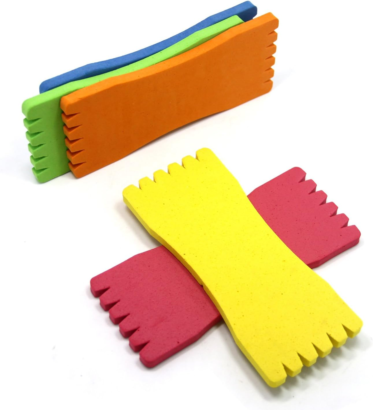 SAMSFX Fishing Leader Line Holder Foam Board Snelled Hook Keeper with Retaining Pins Accessories Pack of 10 image number 3