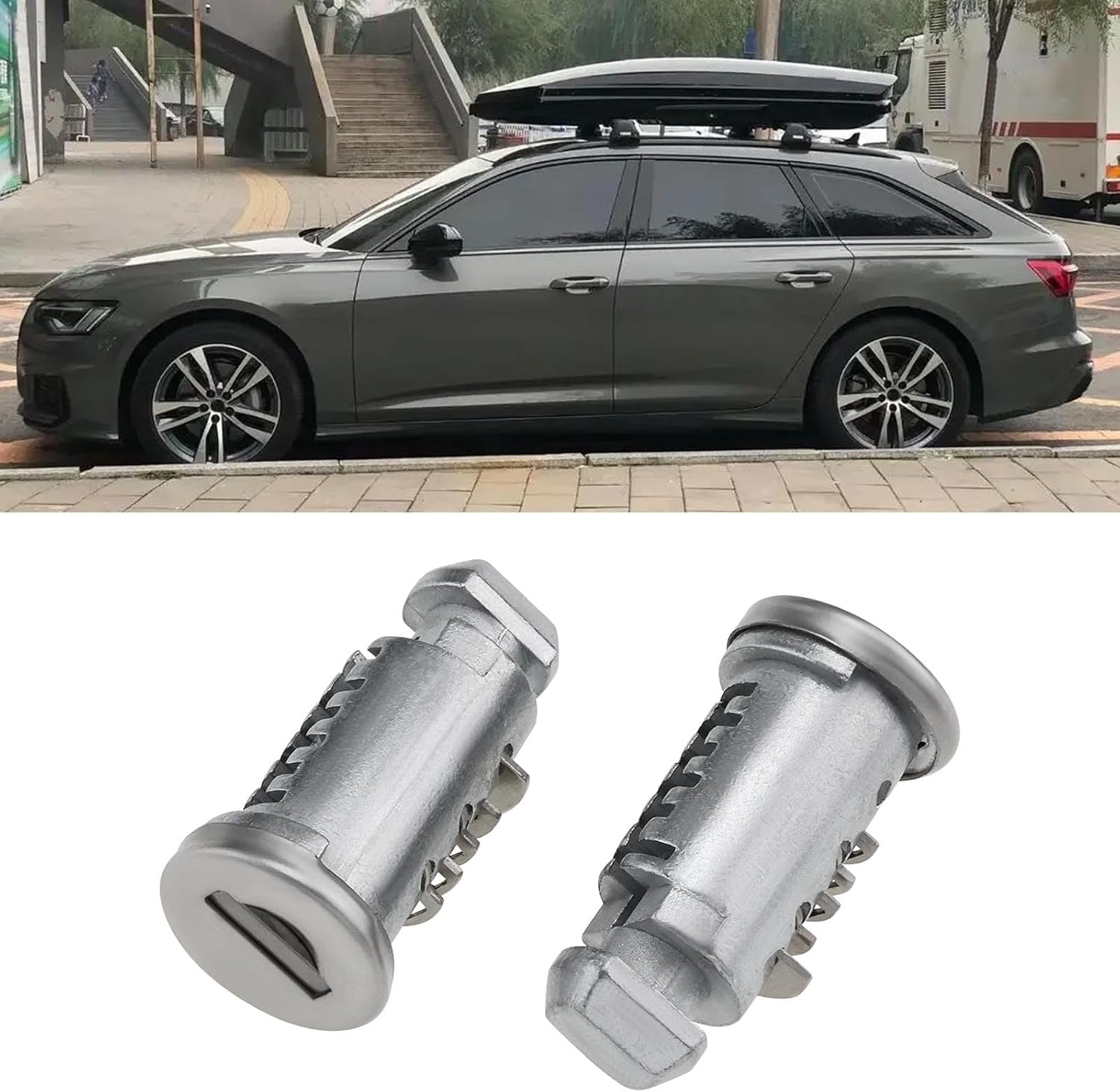 OTOTEC 4PCS Roof Rack Roof Box Barrel Security Locks Roof Cargo Lock for Bike Rack Roof Racks Ski Rack Cross Bars Towers Kayak Rack with Keys Suitable for Hole Size 12.5Mm image number 5