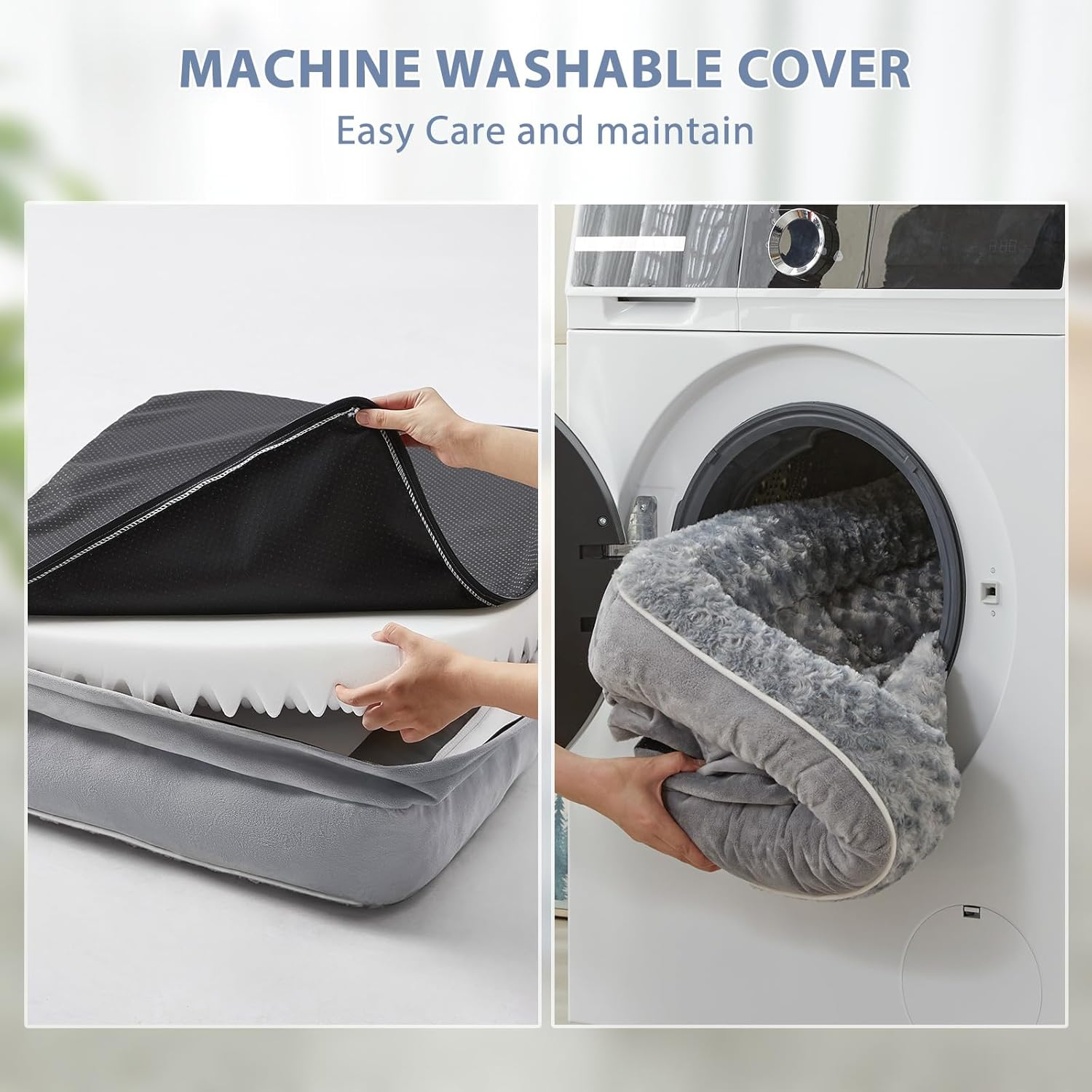 BFPETHOME Orthopedic Waterproof Sofa Dog Bed for Large Dogs &ndash; Removable Washable Cover, Waterproof Lining, Nonskid Bottom, Comfortable Pet Bed for Large Breeds. image number 1