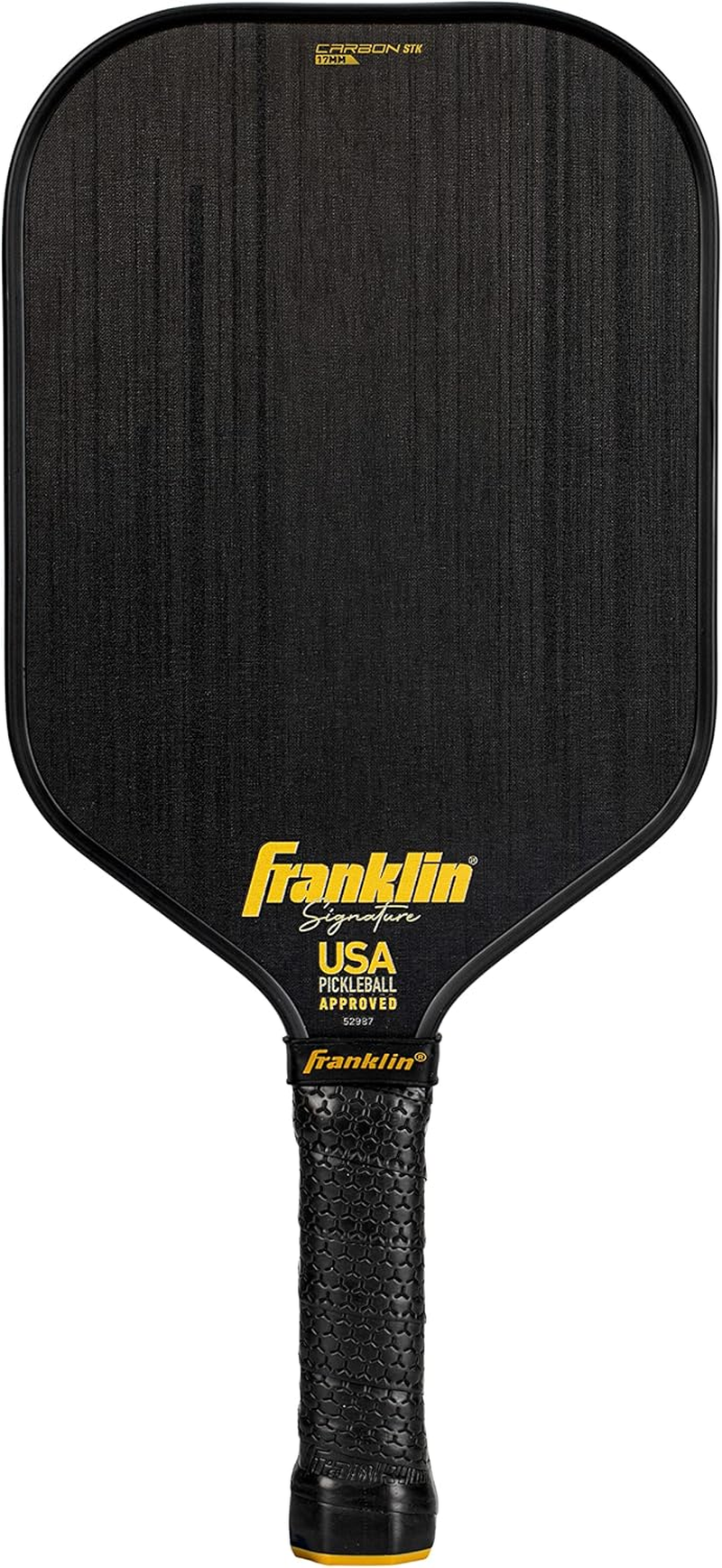 Franklin Sports Pro Pickleball Paddles-Signature Series STK Carbon Fiber-Pickleball USAPA Approved-Polypropylene Core image number 6
