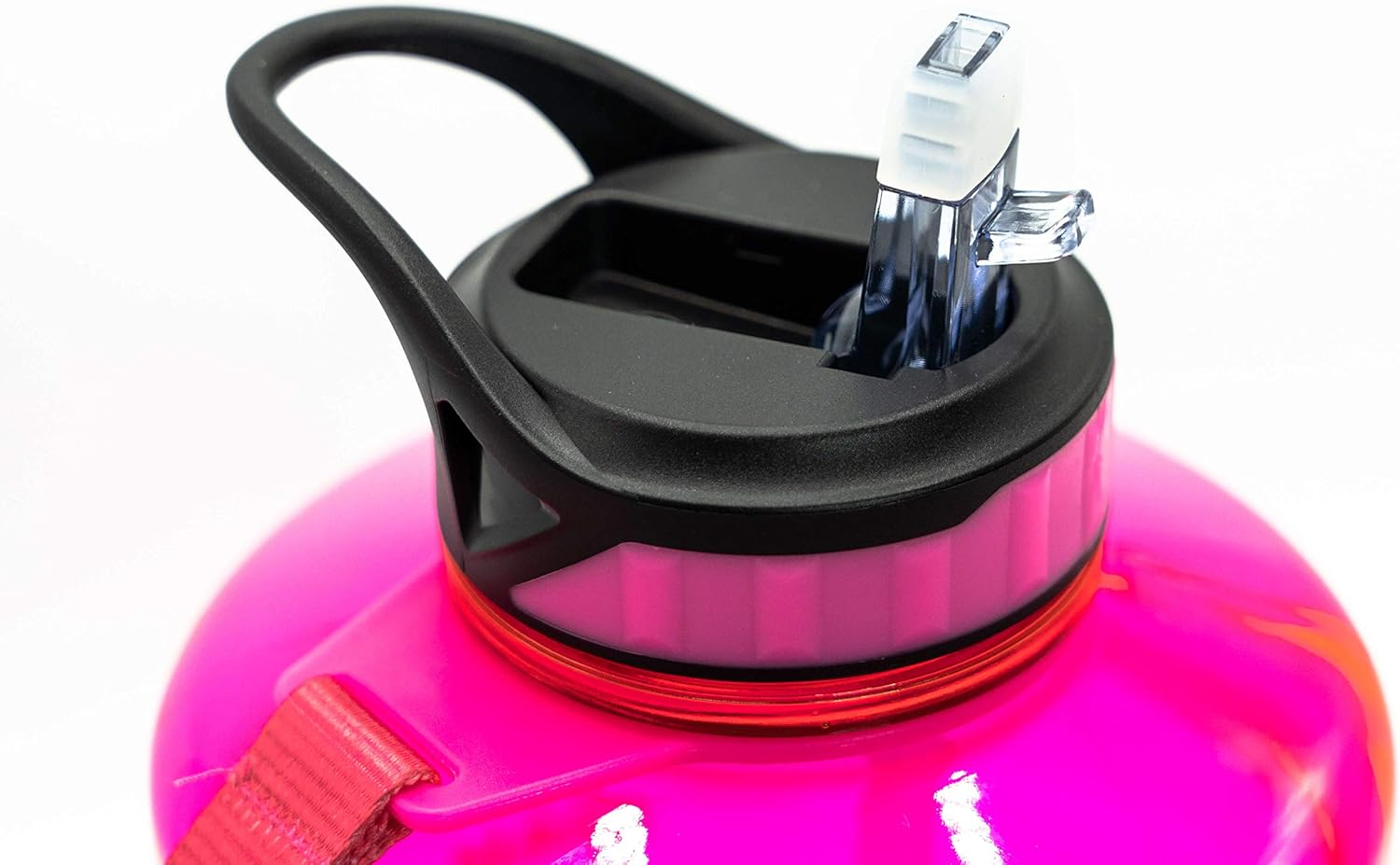 Water Bottle - Chillxx 2L Water Bottle (Pink 2200Ml) - Drink Bottle - Motivational Water Bottle with Time Markings - 2 Litre Water Bottle with Straw - Sports Water Bottles & Accessories image number 6