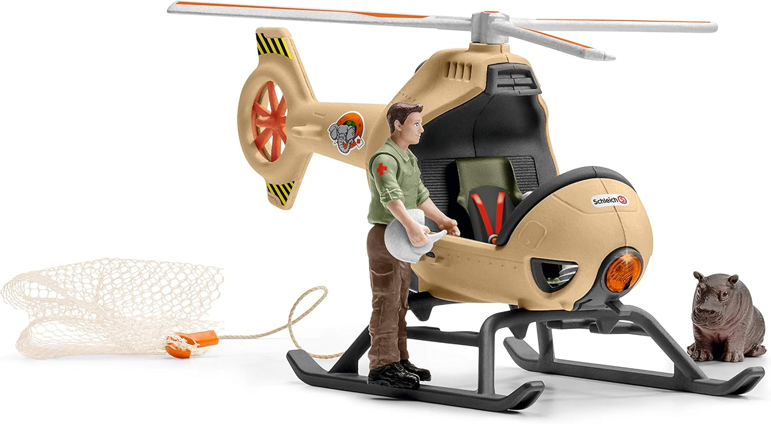 Schleich&reg; 42476 Helicopter Animal Rescue for Children from 3+ Years Wild Life Play Set image number 3