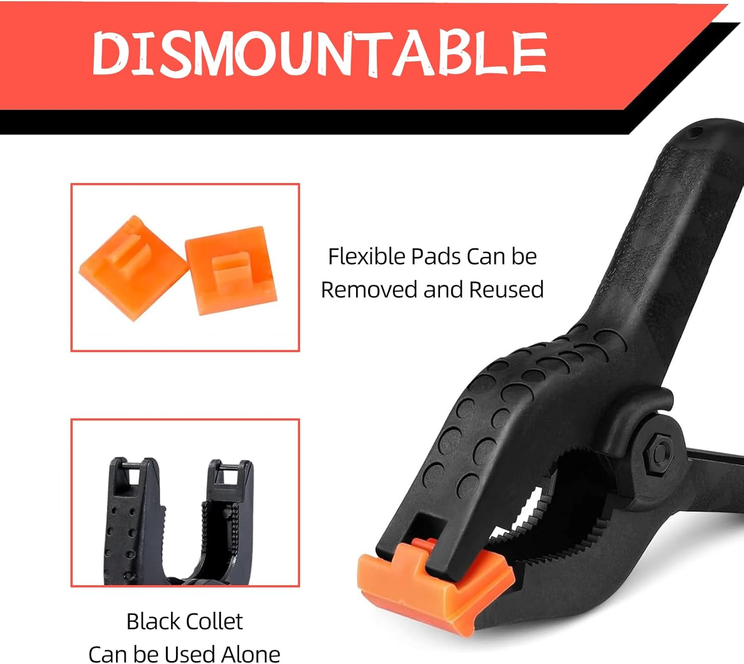 2.7 Inch Heavy Duty Plastic Spring Clamps, 20-Pack Mini Backdrop Clips for Photography Studio, Woodworking, Crafts & Home Improvement image number 5