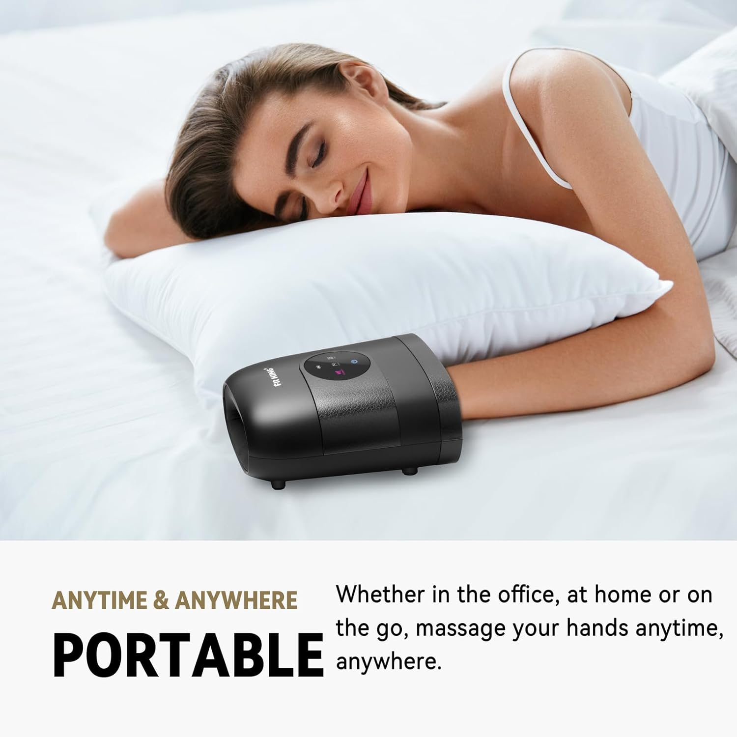 FIT KING Hand Massager, Cordless Hand Massager with Heat for Arthritis, Carpal Tunnel and Finger Numbness, 3 Modes & Levels, Ideal Gifts for Women image number 1