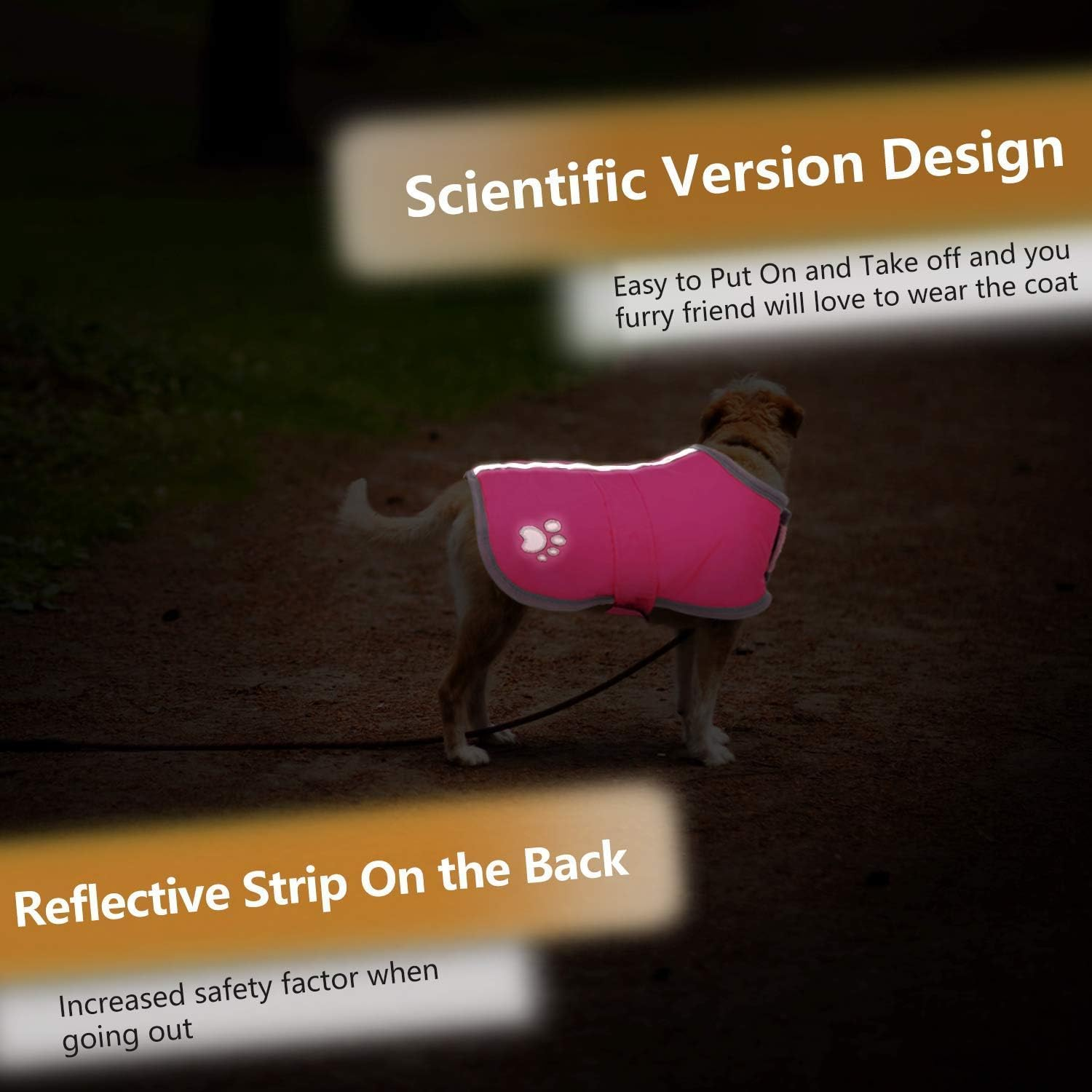 Cold Weather Dog Coats Loft Reversible Winter Fleece Dog Vest Waterproof Pet Jacket Available in Extra Small, Small, Medium, Large Extra Large Sizes image number 3