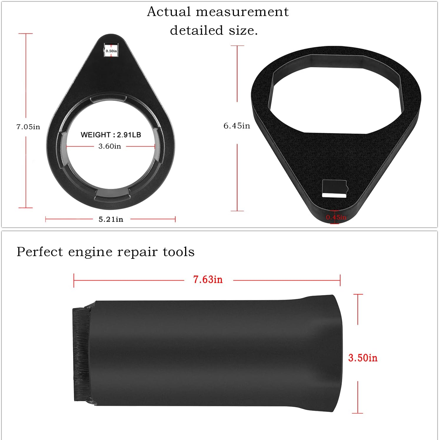 Danti Bravo 3 Tool Kit - 91-8053741 Bearing Carrier Nuts Tool & 91-805457T1 Propeller Prop Nut Socket Wrench & 91-805374 Blackhawk Drive Bearing Carrier Tool - for Mercury Bravo III Sterndrives image number 2