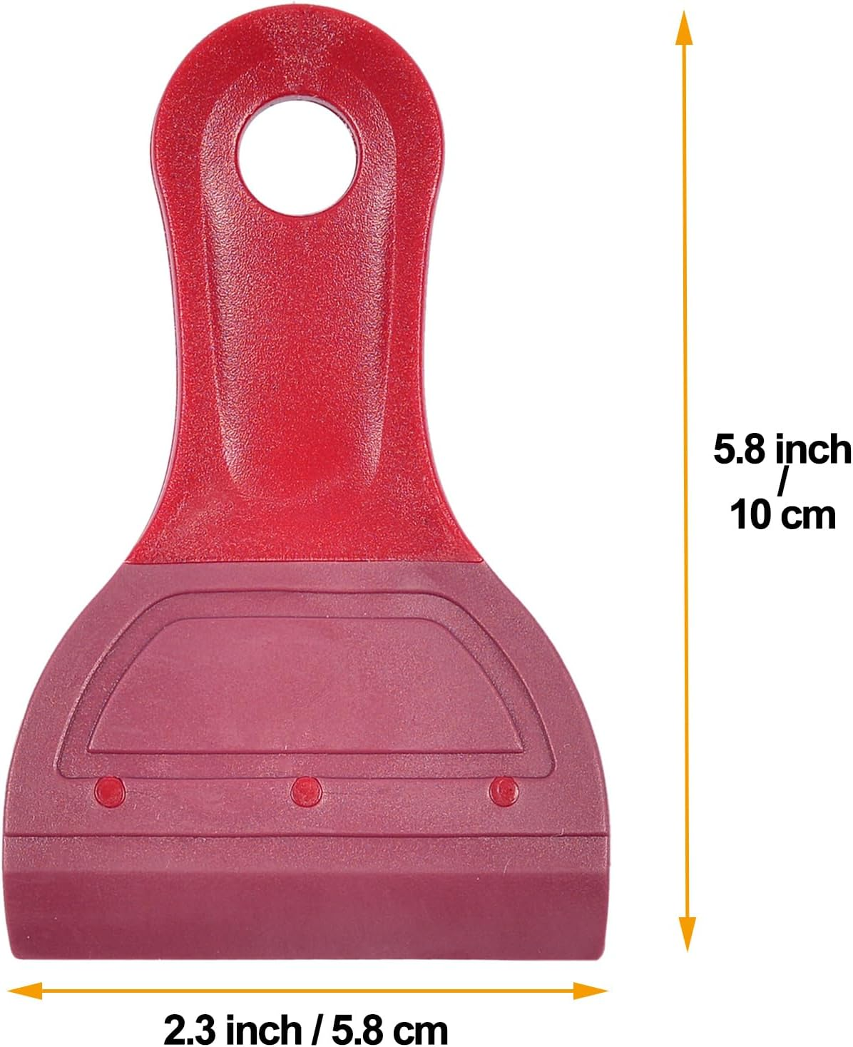 AHCHAY Small Squeegee Soft Rubber Blade 2.3 Inch Mini Size for Screen Printing, Chalk Paste or Ink, Self-Adhesive Vinyl, Desktop Screen Cleaning, Big Version, Pack of 2 image number 4