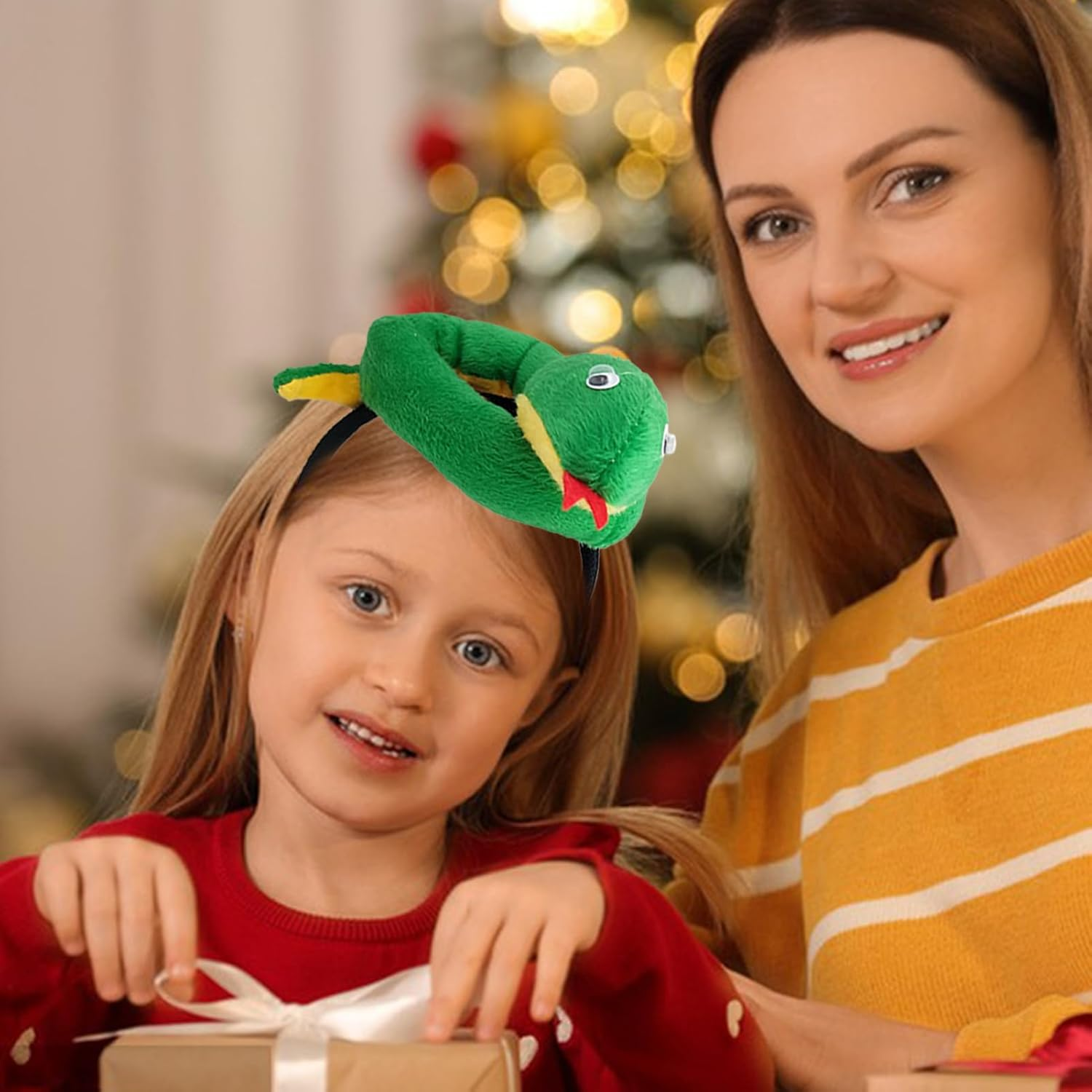 Snake Headpiece | Plush Cosplay Headpiece | Soft Comfortable Headband Costume for Women Decoration Halloween Gatherings Parties Events Cosplay Celebrations image number 1