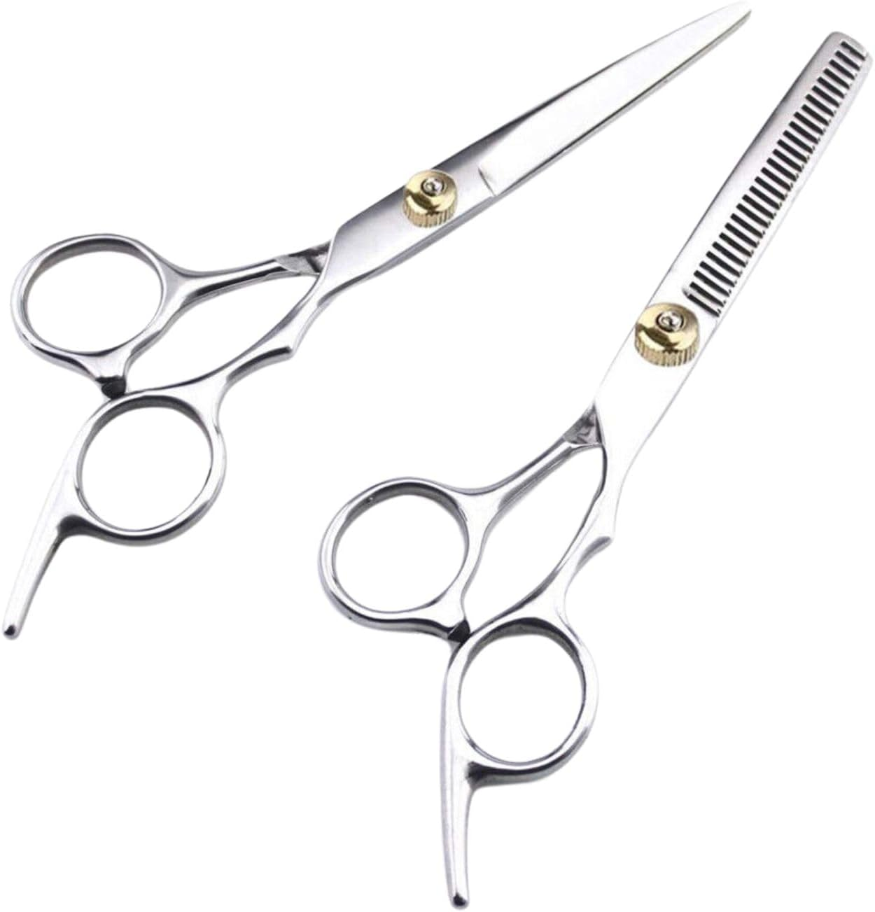 Leona Co Professional Razor Edge Series Hair Cutting Scissors Set - Barber Hair Cutting & Thinning Shears/Texturizing Scissors Set - Hair Cutting Scissors Kit for Men/Women/Kids/Salon & Home image number 1