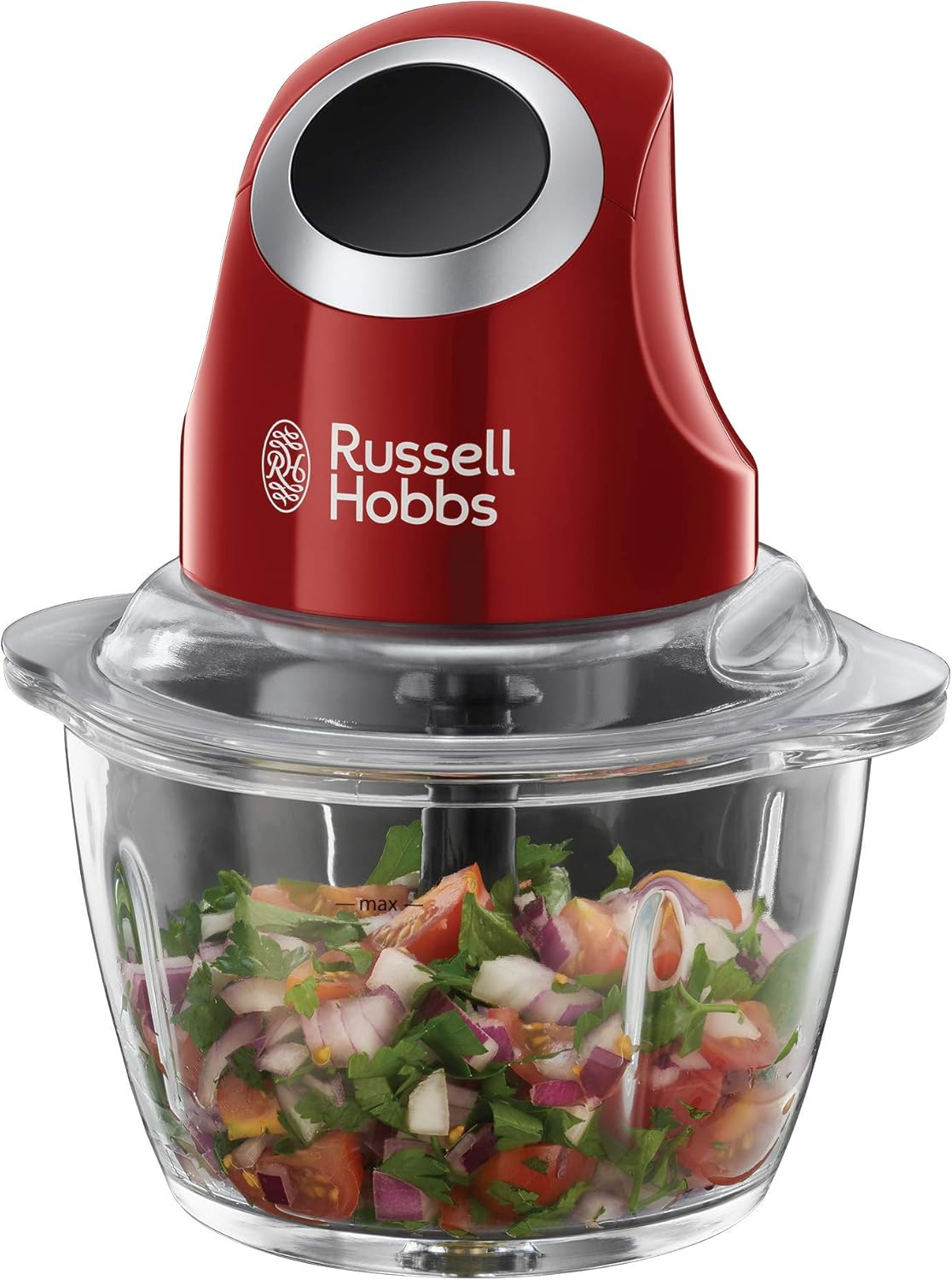 Russell Hobbs Electric Vegetable Cutter [Schnitzel with 3 Graters: Coarse & Fine, Slices] Desire Red (BPA Free & Dishwasher Safe, Grater & Rasp) Chopper & Kitchen Grater 22280-56 image number 5