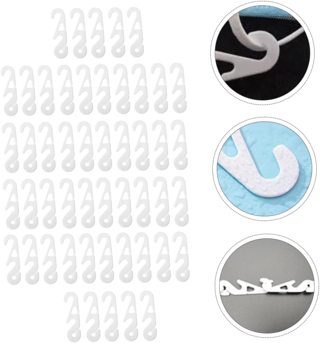 FRCOLOR 50Pcs Ear Strap Extender Buckles Hook Adjustable Ear Rope Band Buckle for White Long-Length Set for Comfortable Covering