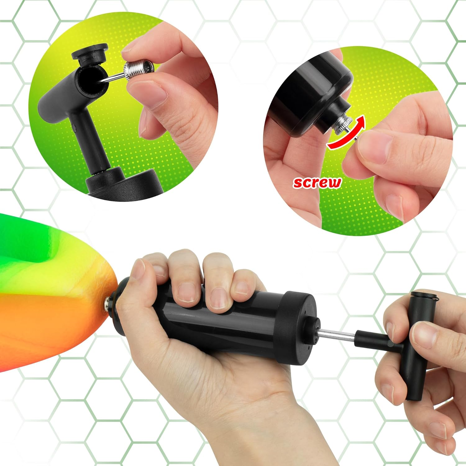 Billeeit Small Sports Balls for Kids Pack of 6, 2 Each of 5" Football, Basketball, Soccer for Playground, Toy Balls Set, Inflatable Multi-Sport Ball Set with 1 Pump for Indoor and Outdoor Activities