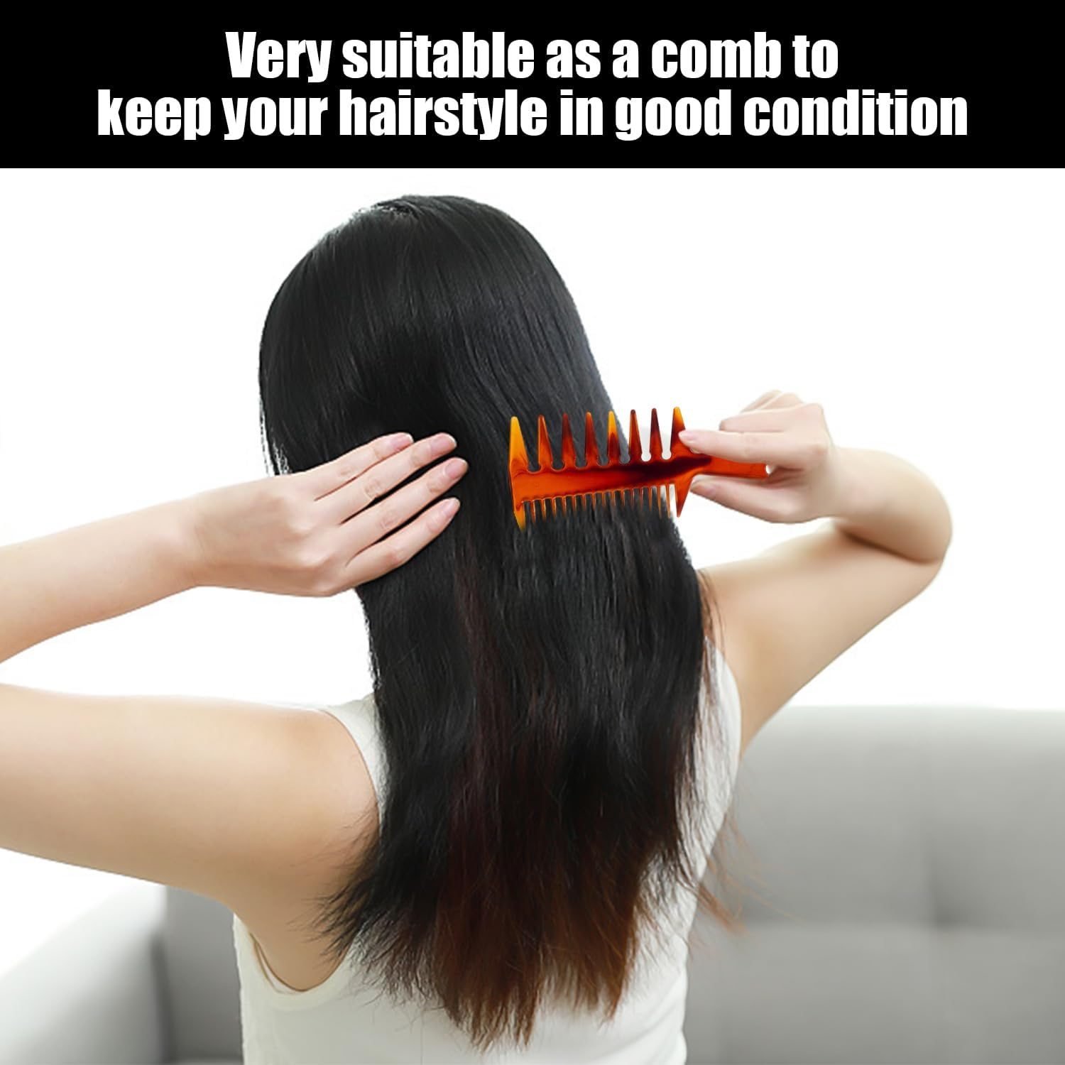 3 Pieces Wide Tooth Comb, Three in One Comb, Men'S Styling Comb, Simple Hair Tools, Unisex, Styling Tools image number 4