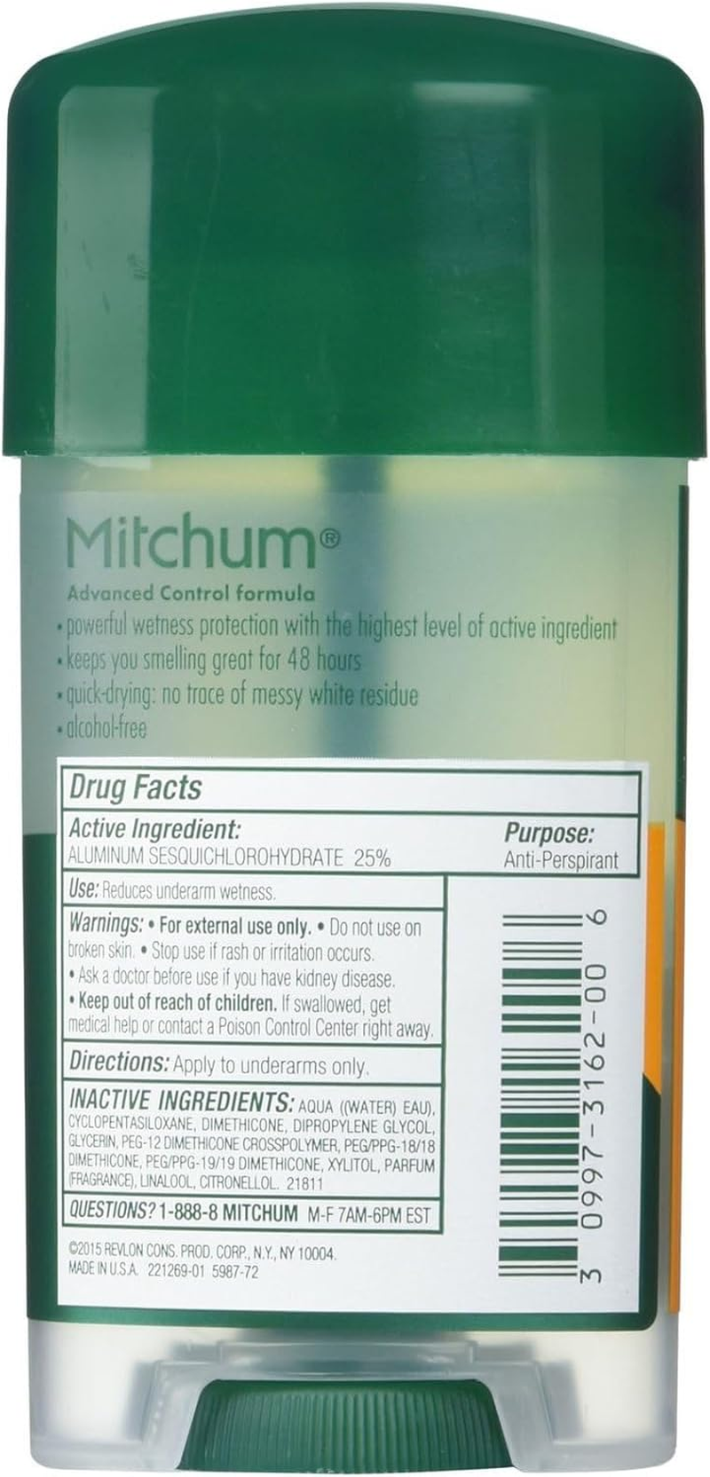 Mitchum Clear Gel Antiperspirant & Deodorant for Men, Super Sport - 2.25 Oz - 2 Pk image number 1