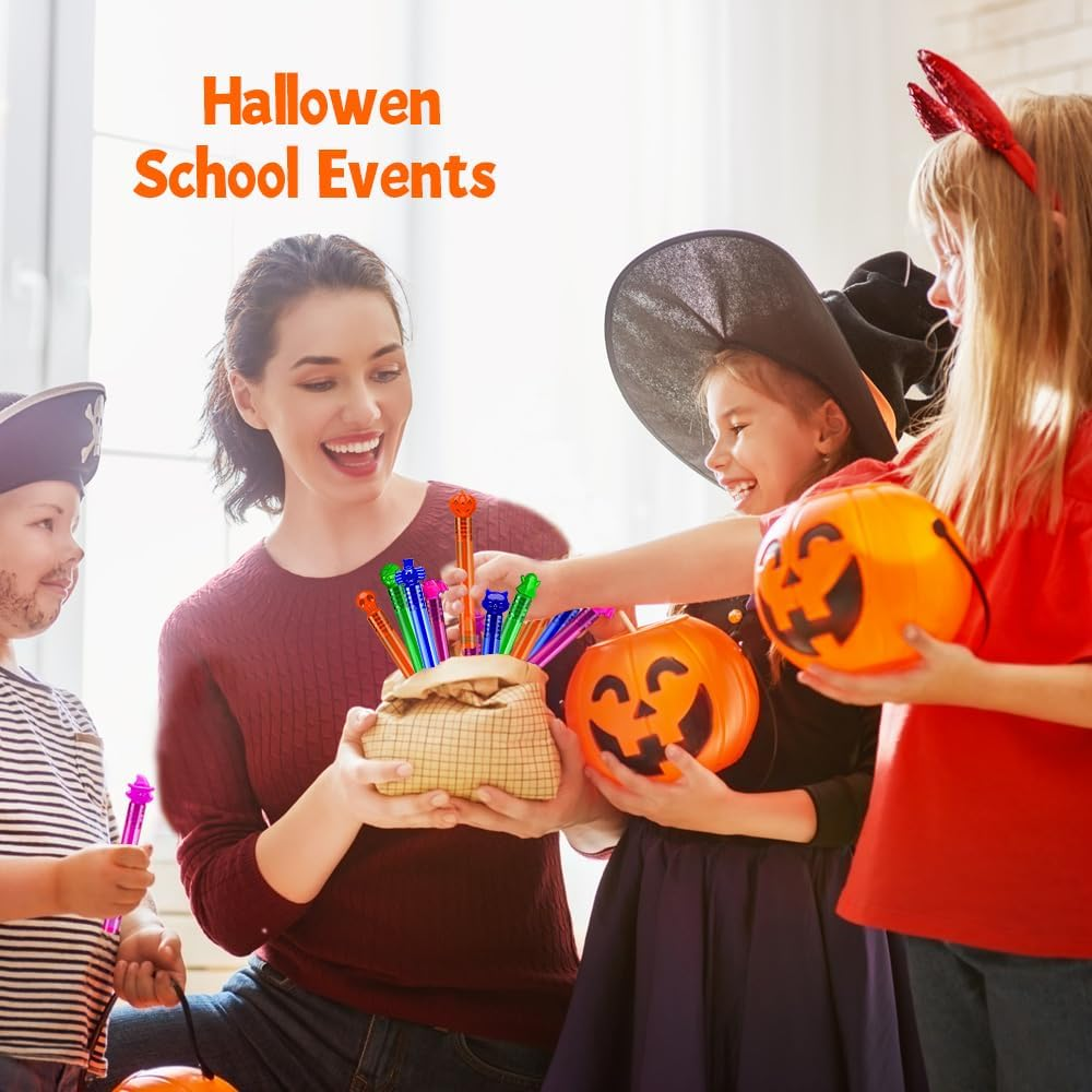 64Pcs Halloween Bubble Wands Mini Bubbles Party Favors for Kids Halloween Party Favors Halloween Treat Bag Stuffers Goody Bag Filler Halloween Treats Prizes image number 3