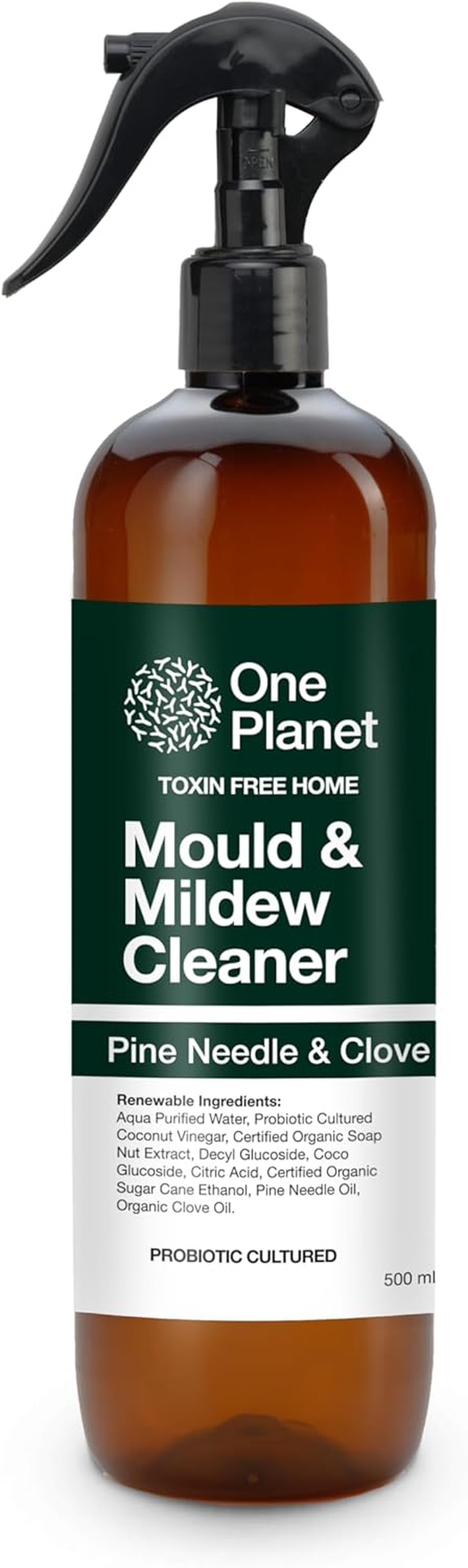 One Planet Mould & Mildew Cleaner Pine Needle & Clove 500Ml image number 2