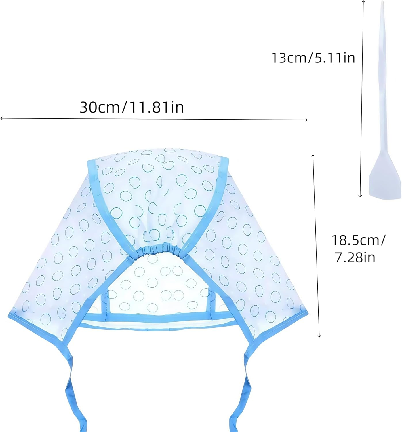 Mazaringyx Highlights Caps,15 Pcs Highlighting Kit,Hair Coloring Frosting Dye Cap,With Plastic Crochet Hook and Gloves,For Salon Dyeing Hairdressing