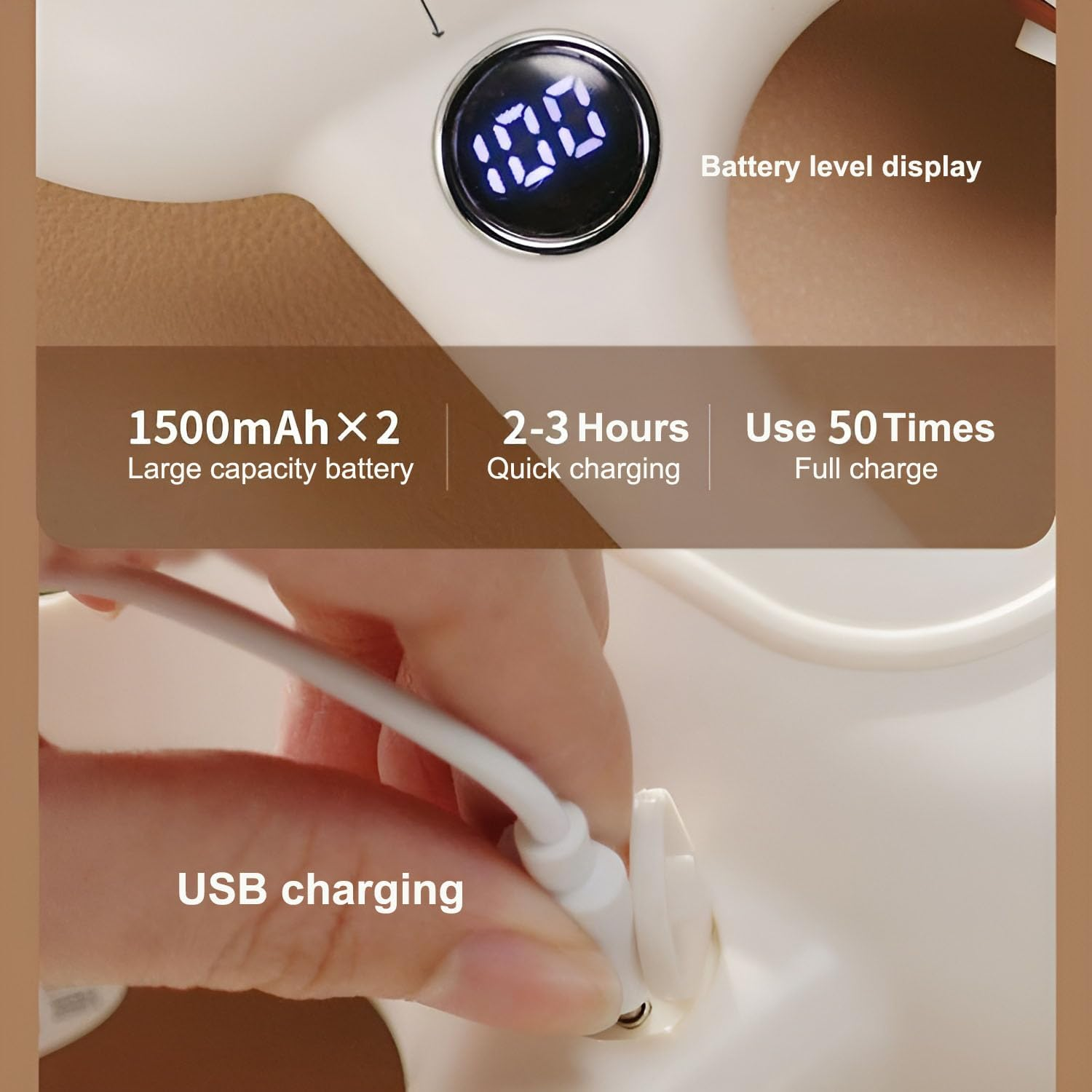 Electric Pasta Machine, 5 in 1 Home Handled Pasta Maker, Portable Handheld Automatic Noodle Maker Extrudes Pasta in 15S, Rechargeable Cordless Pasta Maker image number 1