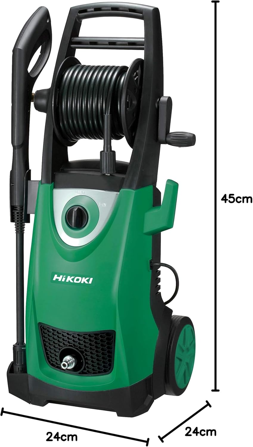 Hikoki Aw150(H1Z)2175Psi High Pressure Washer, Green Black White image number 1