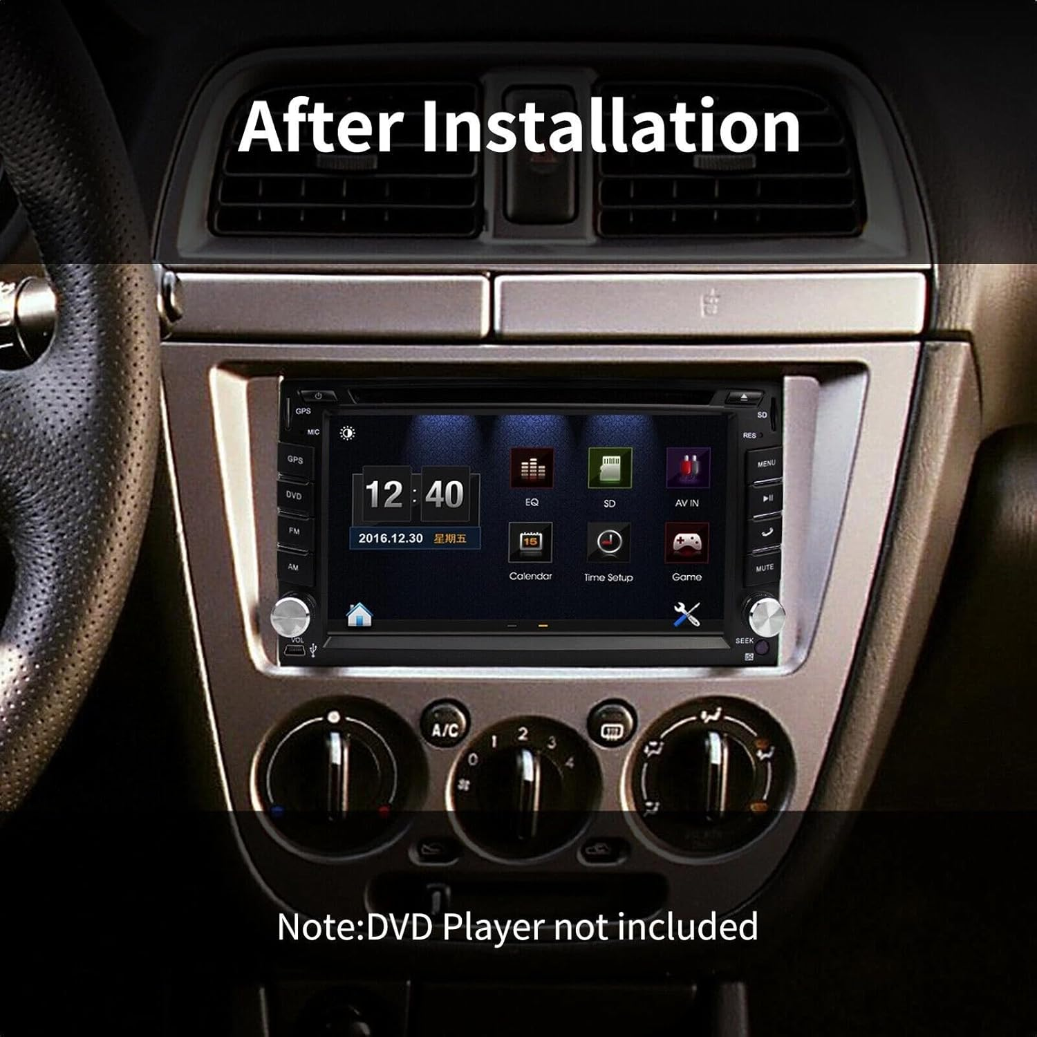 NC Universal Double Din Cage with Frame, Installation Dash Kit Mounting Metal Fit Cage image number 5