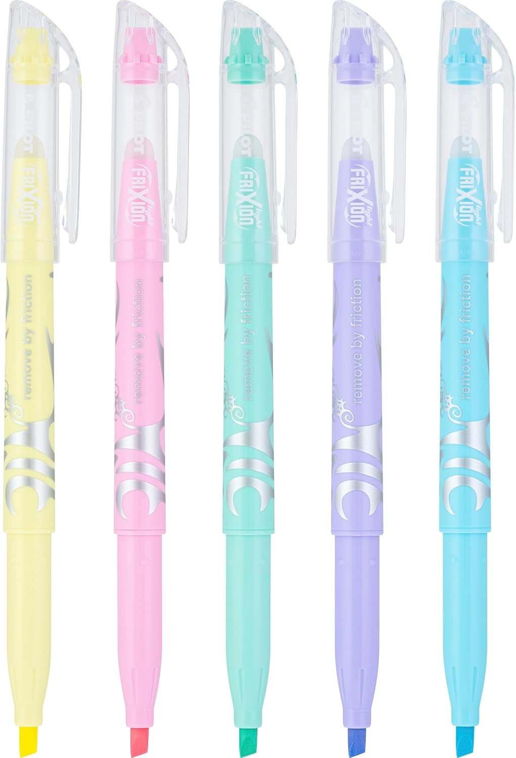 PILOT, Frixion Light Pastel Erasable Highlighters, Chisel Tip, Pack of 5, Pastel Blue, Pink, Yellow, Green & Purple image number 6