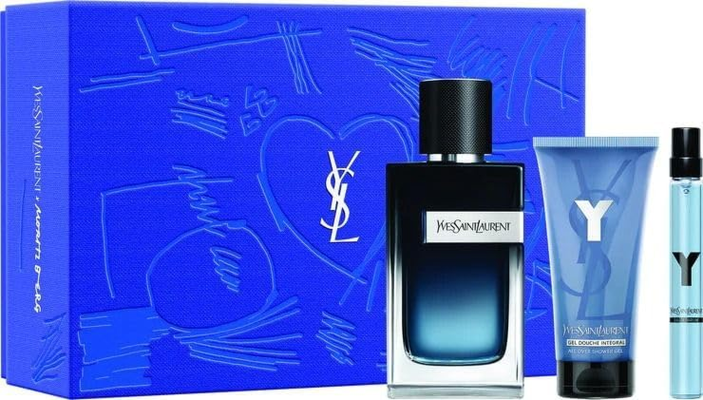Yves Saint Laurent Men'S Y 3 Pieces Gift Set (EDP 100Ml + EDP 10Ml + Shower Gel 50Ml)