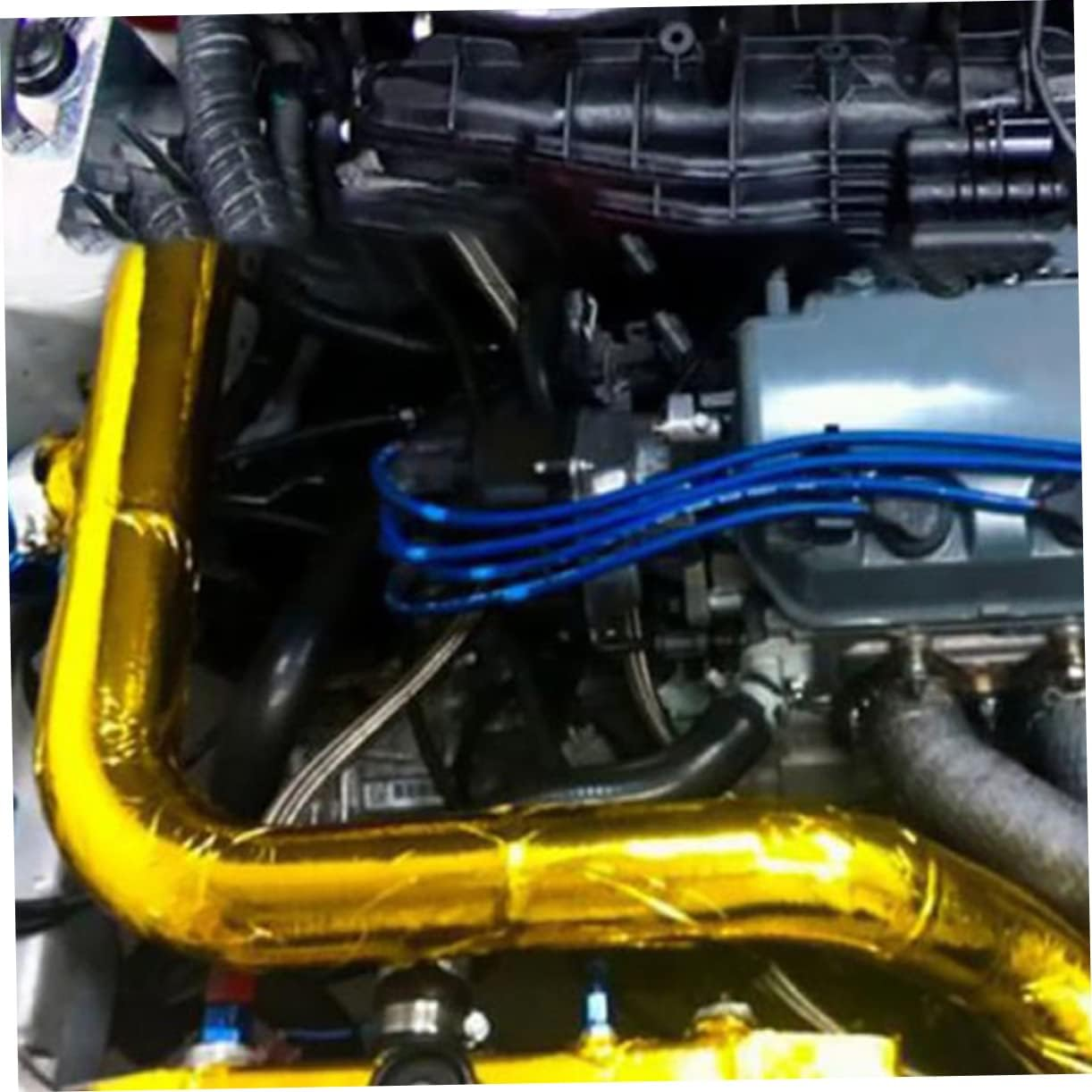 CANIGHT 10M Aluminum Foil Tape Heat Resistant Adhesive for Automotive Exhaust Insulation and Repairs and Flexible for High Temperature Applications image number 5