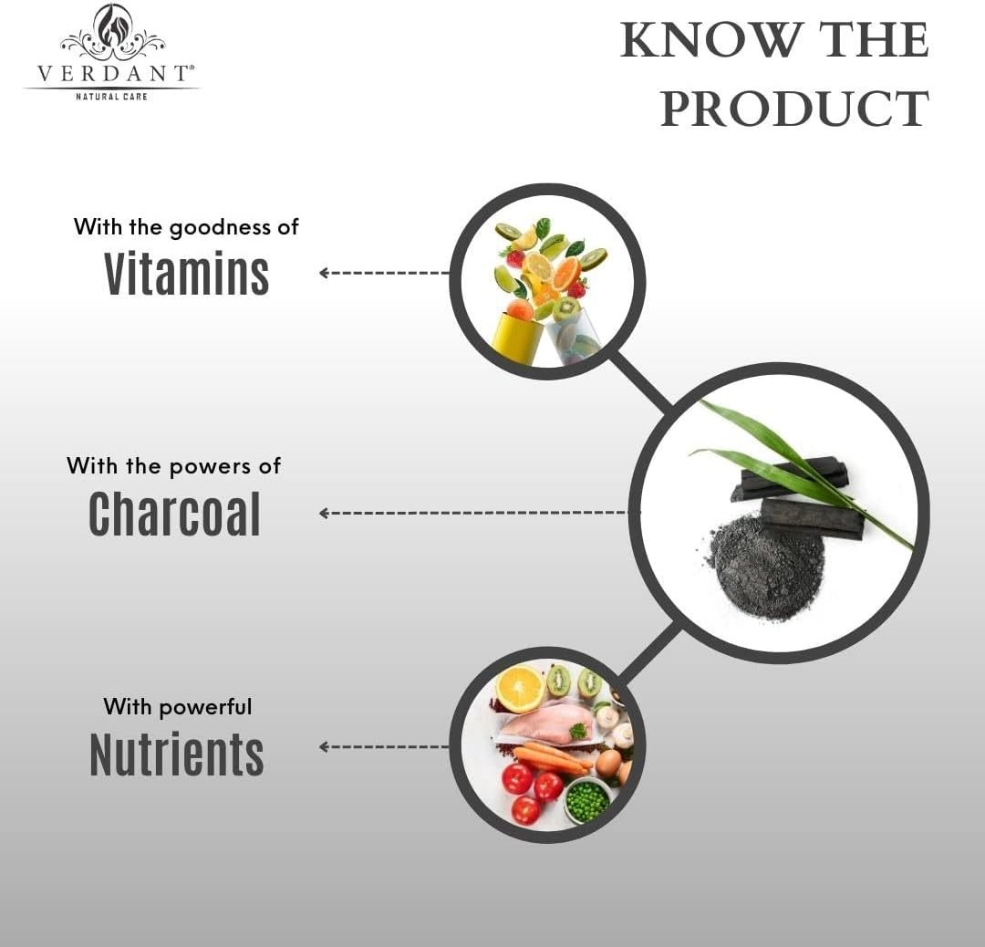 Verdant Natural Care Activated Charcoal Body Lotion | Deep Hydration & Moisturizing Face & Body Serum Lotion with SPF 20 &ndash; No Parabens, Mineral Oils &ndash; 200 Ml image number 4