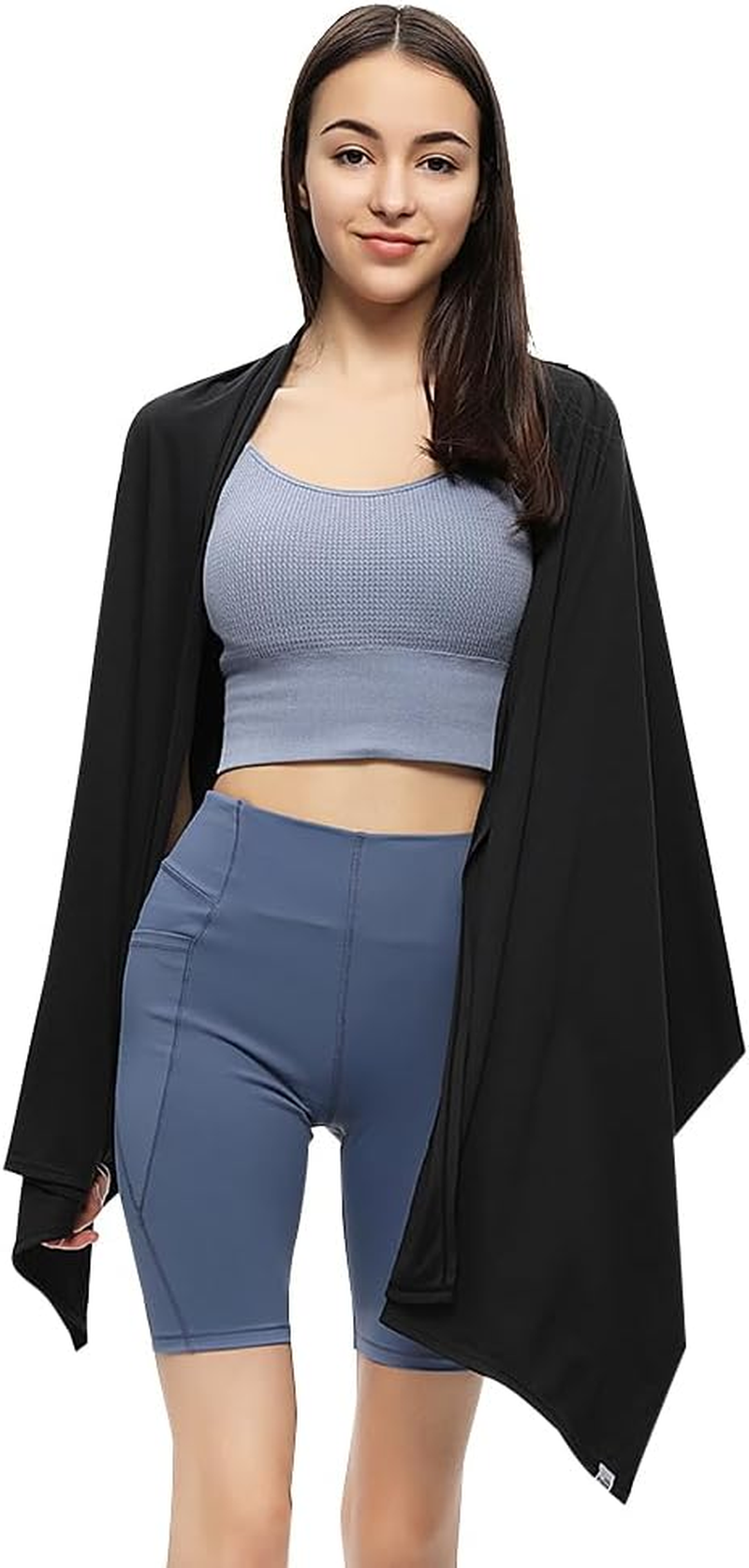 UPF50+ Sun Shawl Beach Travel Scarf Wraps,Swimsuit Bikini Wraps Cover-Up for Women,Summer Cooling Shawl