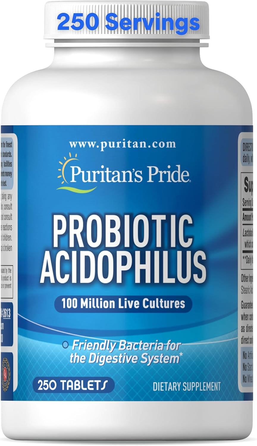 Puritan'S Pride Nature'S Promise Probiotic Supplement, Acidophilus, 250 Count