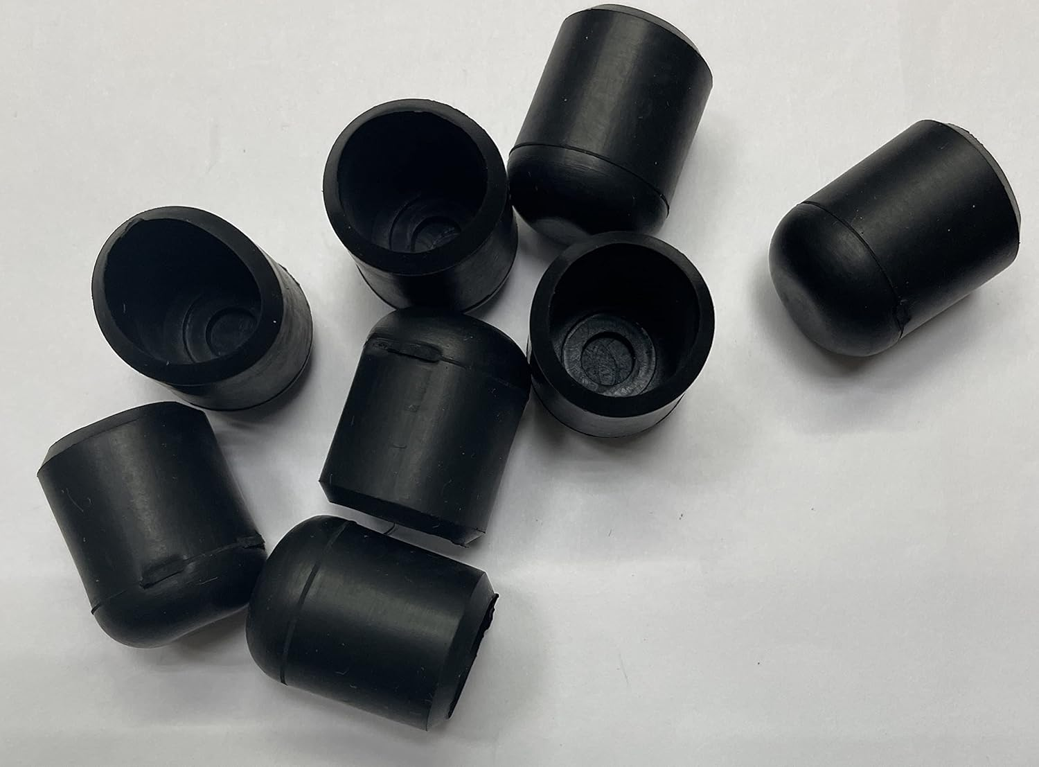 Protection Force for 3/8" 9Mm (Pack of 12) round OD Tubing End Chair Leg Stick Ferrule Furniture Feet Rubber Cap Cup Pad Cover Floor Plug Protectors image number 6