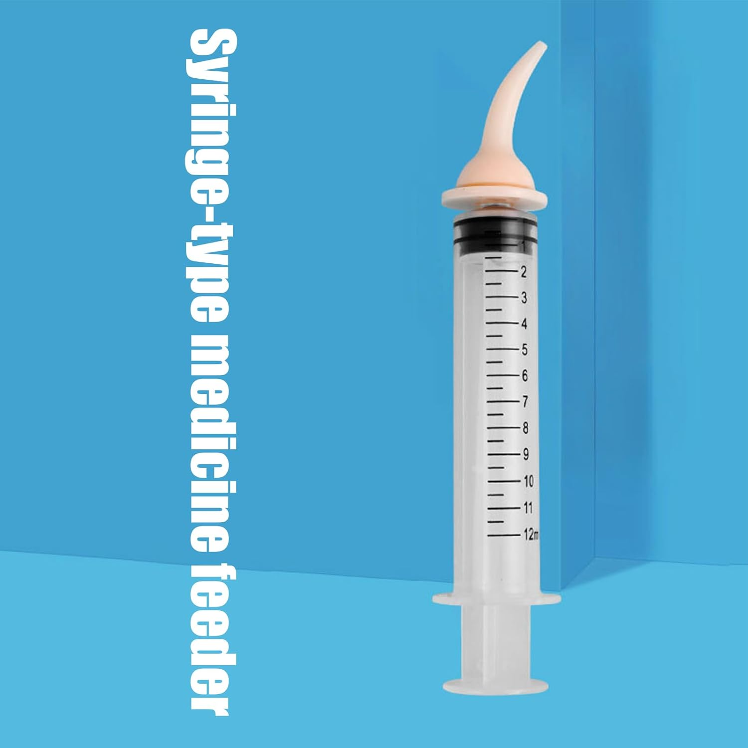 Pet Feeding Silicone Syringe, 12Ml Pill Pusher for Cats, Nipple Opening Feeder Pet Supply, Chew Resistant Cat & Dog Syringe Nipple Feeder Suitable for Home Pets Shop New-Born Mammal image number 6