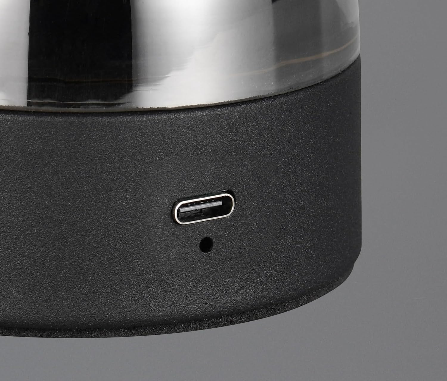 Reality Leuchten Dooley R54981154 LED Battery-Powered Table Lamp Metal Black Matt Glass Smoky-Coloured Includes 1.5 Watt LED, 4-Way Touch image number 5