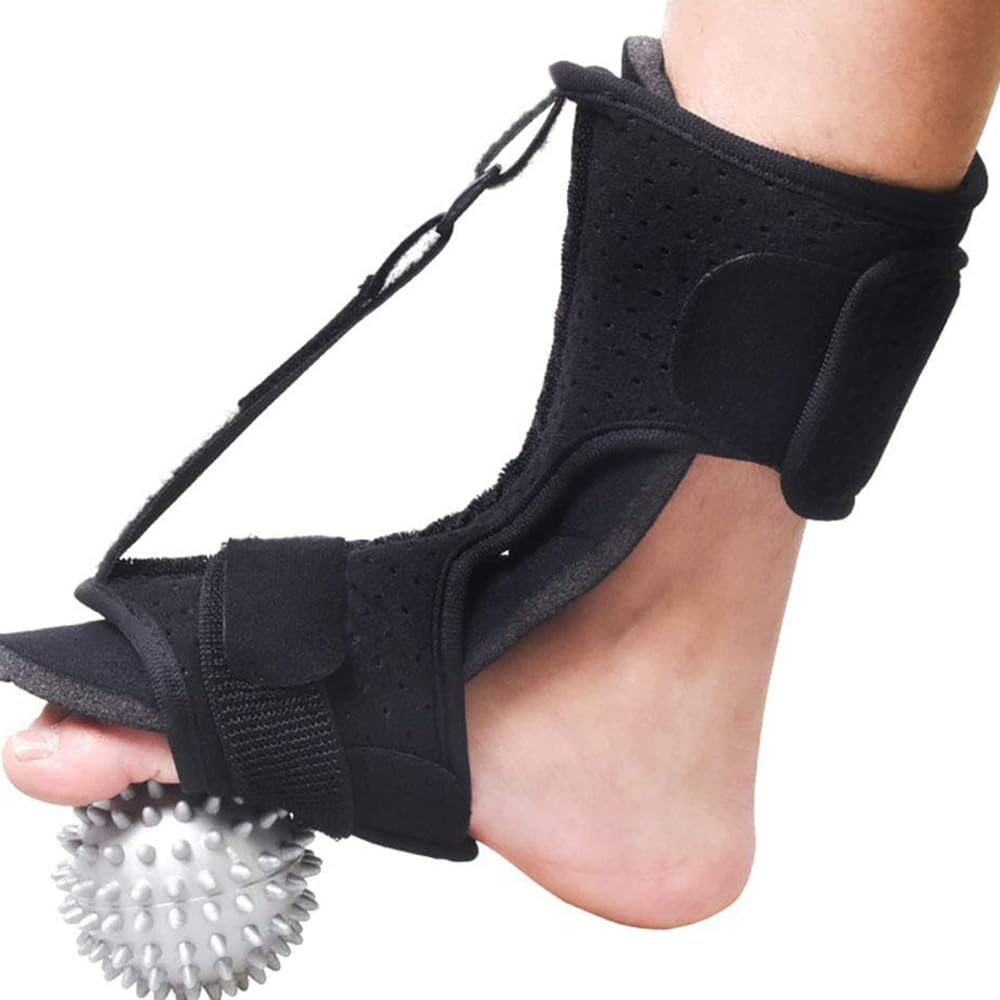 Dorsal Night Splint,Foot Drop Orthosis,Adjustable Ankle Boot,Arch Support,Plantar Fasciitis Relief Brace,Foot Holder with Massage Ball,For Plantar Fasciitis Achilles,Prevent Foot Drop image number 5