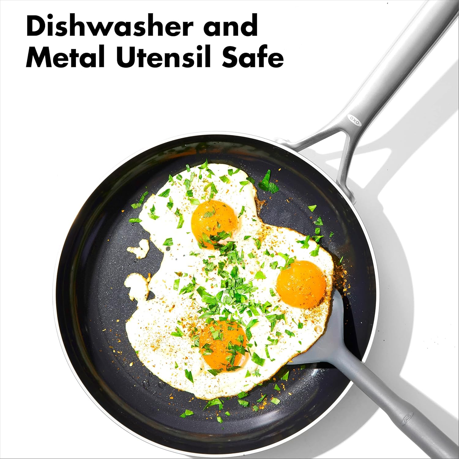 OXO Mira Tri-Ply Stainless Steel Pfas-Free Nonstick, 12" Frying Pan Skillet, Induction, Multi Clad, Dishwasher and Metal Utensil Safe image number 5