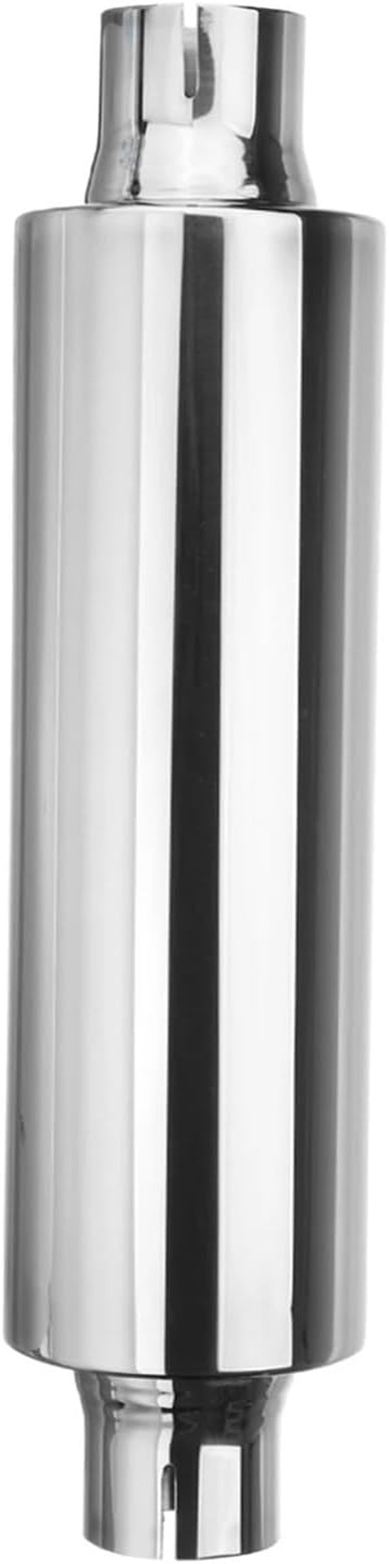 1X Universal 2" 50Mm Car Resonator Exhaust Tip Muffler Stainless Steel Muffler Tip Exhaust Tail Tube Silencer 16Inch Long image number 5