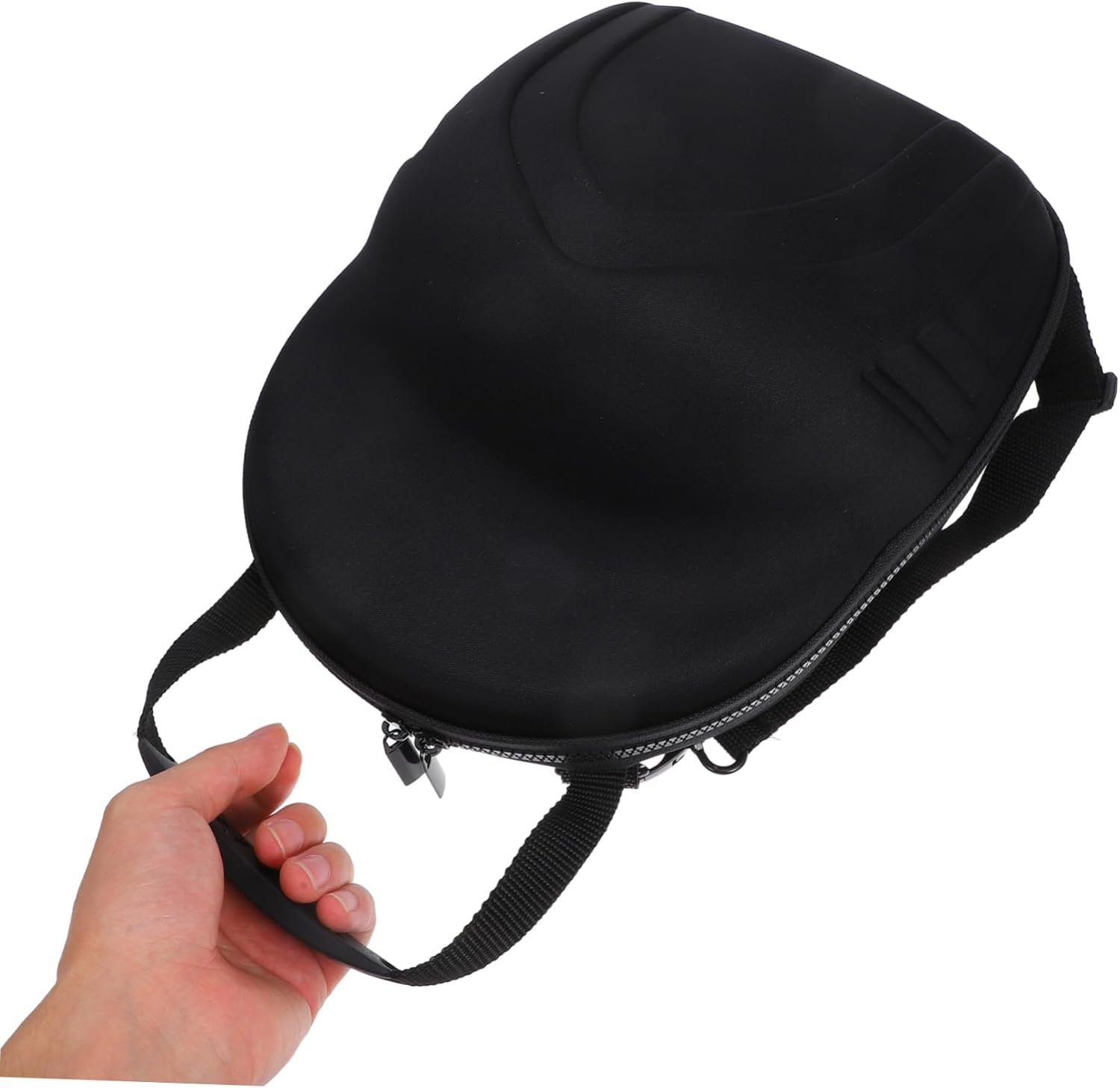 TOGEVAL Cap Storage Bag for Baseball Hats Travel Case Adjustable Shoulder Strap Hard Eva Material Organizer Box for Travel image number 5