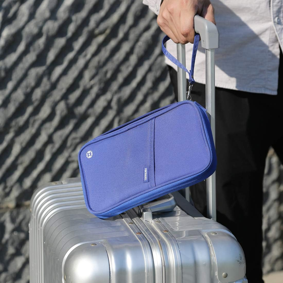 RFID Family Passport Holder Travel Wallet Waterproof Holiday Document Organiser for Credit ID Cards Boarding Passes Flight Tickets Cash and Other Travel Accessories by Mankn image number 3