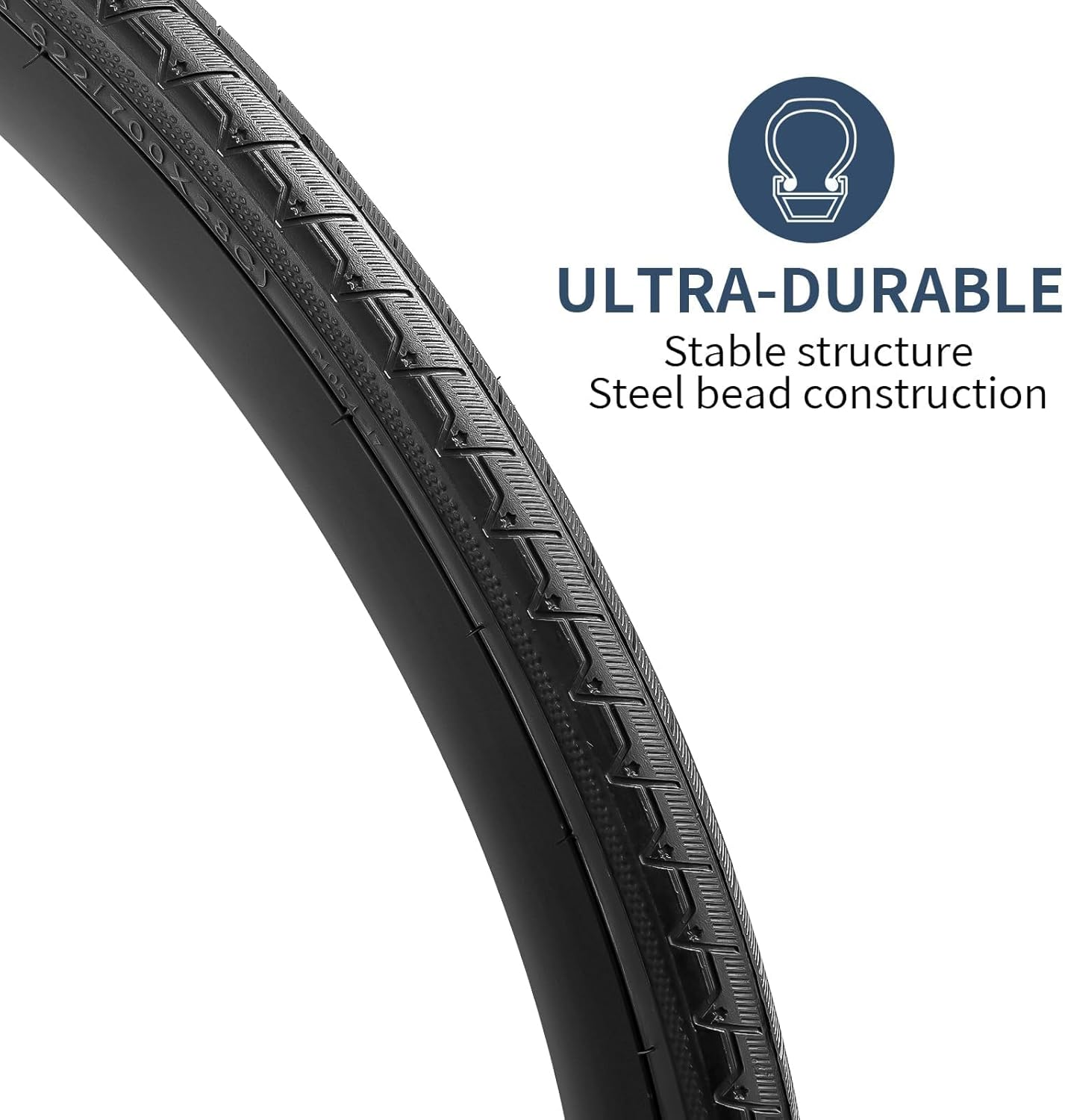 Yunscm 2Pcs,700X28C Bike Tyres,700X28C 28-622 Bike Tires plus Bike Tubes Presta Valve 60Mm+Rim Strap+Tire Lever,Road Bike Tires 700X28C,Compatible with 700X28C Road Bike Tires and Tubes,Y-293 image number 6