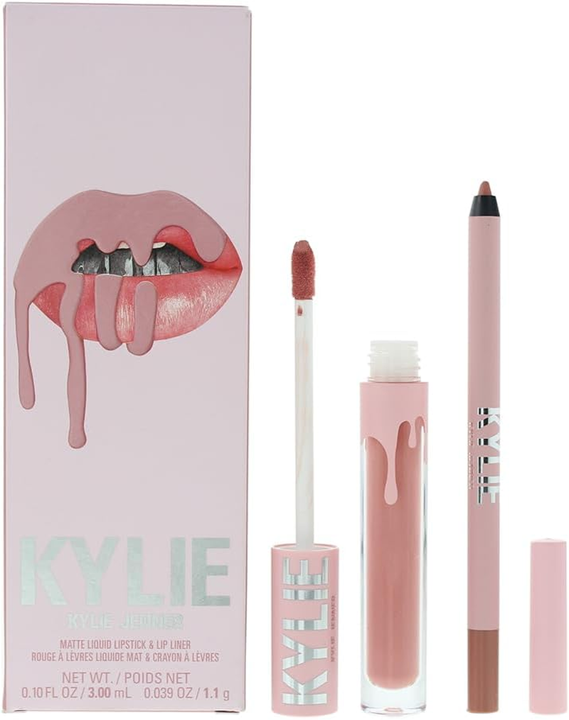 Kylie Cosmetics Matte Lip Kit - 300 Koko K for Women 2 Pc 0.10Oz Matte Liquid Lipstick, 0.039Oz Lip Liner