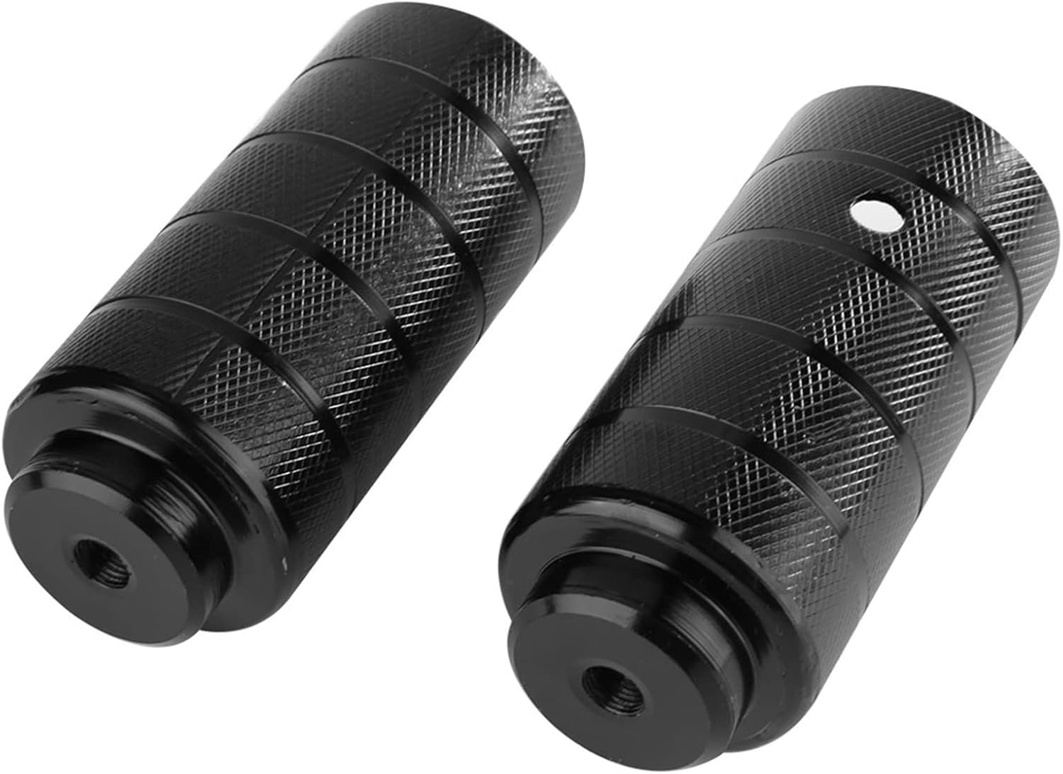 SOULONG Bike Pegs 1 Pair Steel Bike Foot Stand Pegs Stunt Footpegs for BMX Mountain - Non-Slip Stripe 11Cm X 4Cm 640G Front Rear Wheel Axle