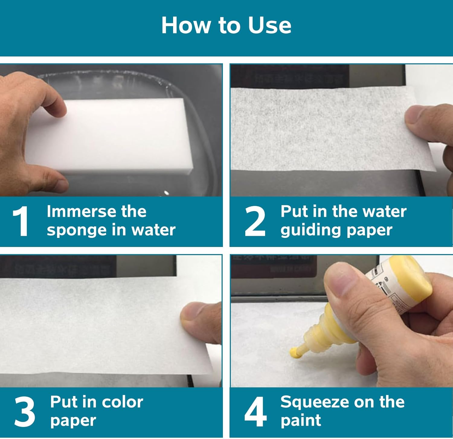 EWIS Wet Palette with Brush Cleaning Station,Portable Paint Palette for Acrylic Paints and Model Paint,Long-Lasting Moisture Locking Painting Pallette,Kids or Arts Crafts Painting Supplies(8.3&Prime;&zwnj;X2.8&Prime;) image number 4