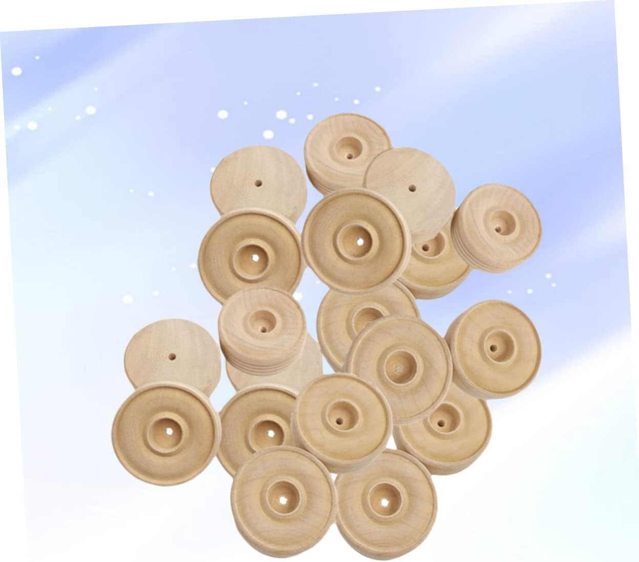 VILLFUL 25Pcs round Toy Wheels DIY Handmade Craft Supplies for Toy Accessories for Crafting and Creating Custom Toys image number 2