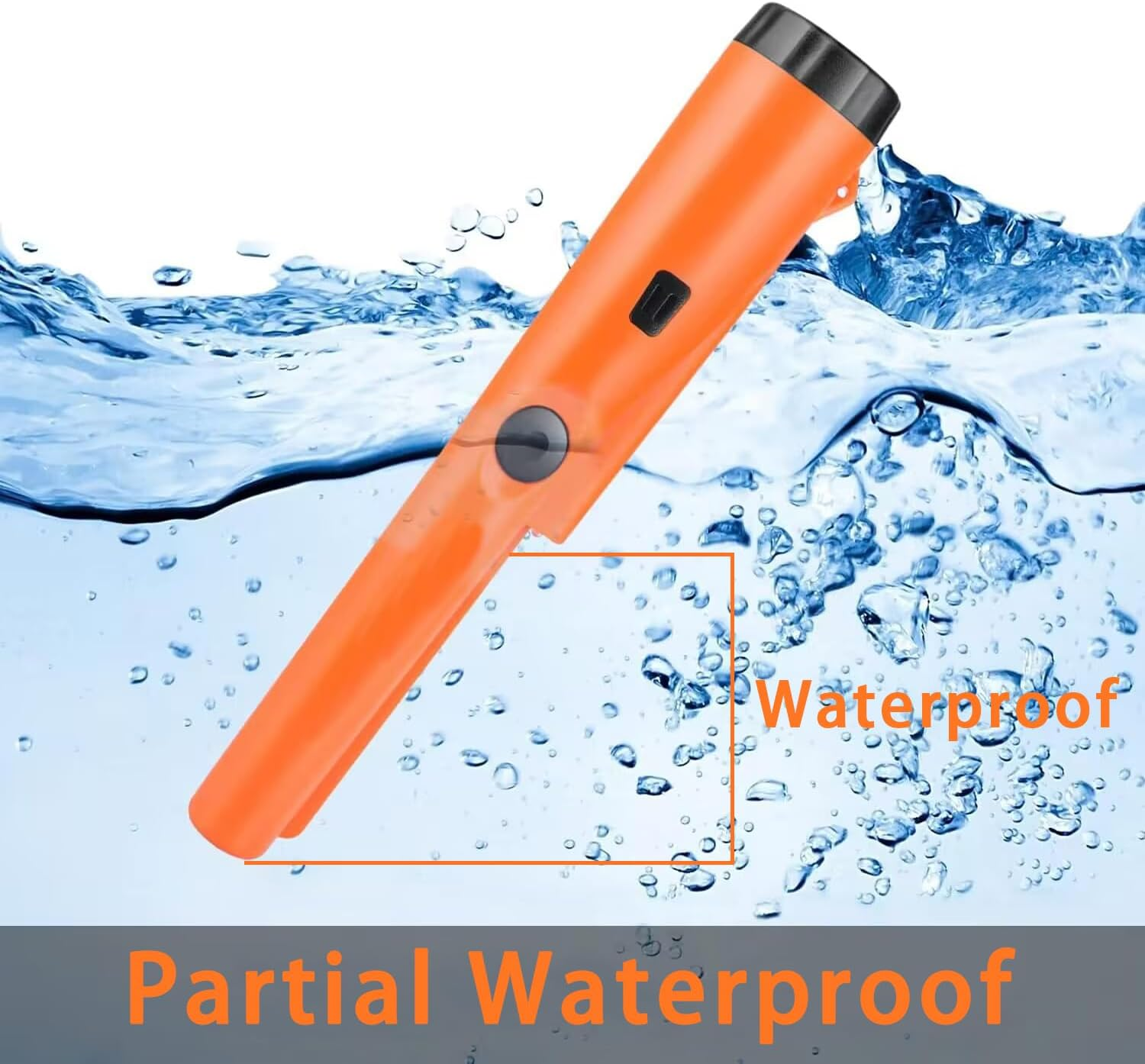 Metal Detector Pinpointer, Professional Waterproof Handheld Pin Pointer Wand, Search Treasure Pinpointing Finder Probe with 9V Battery for Adults, Kids image number 2