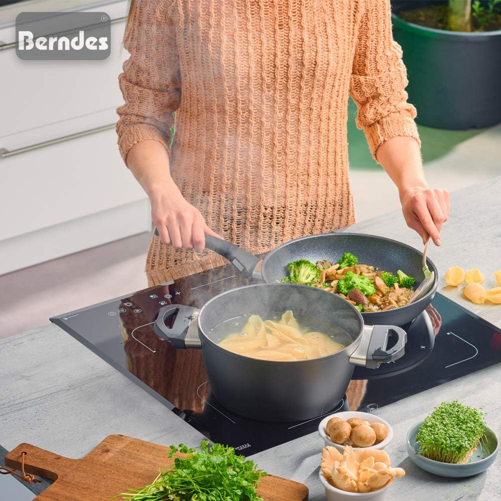 Berndes Balance Enduro Frying Pan 24 Cm Induction Pan Extremely Scratch-Resistant Cast Effect Non-Stick Coating image number 2