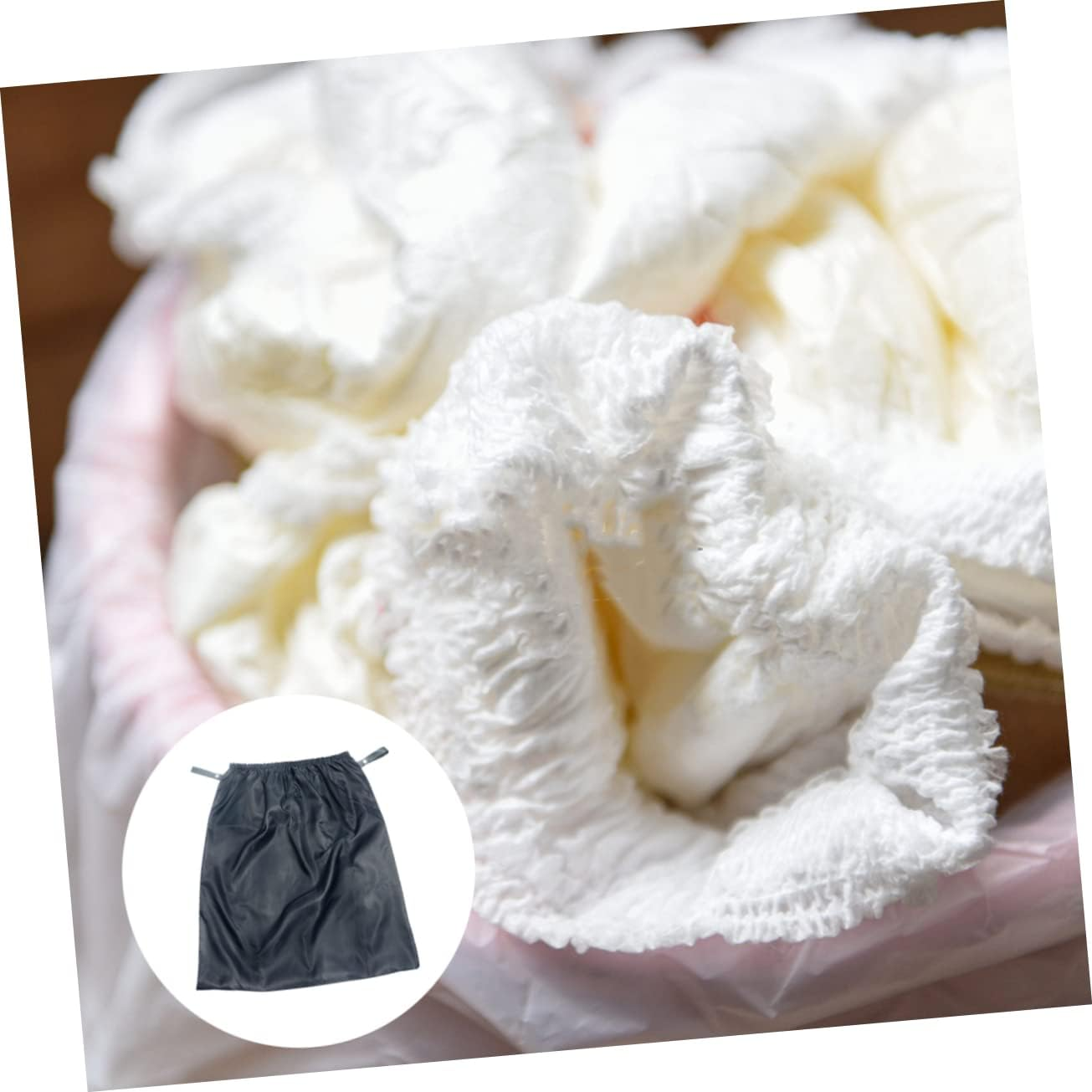 Healeved Reusable Diaper Storage Pouch Wet Dry Diaper Bag Pouch Pail Home Decor Toys Storage image number 2