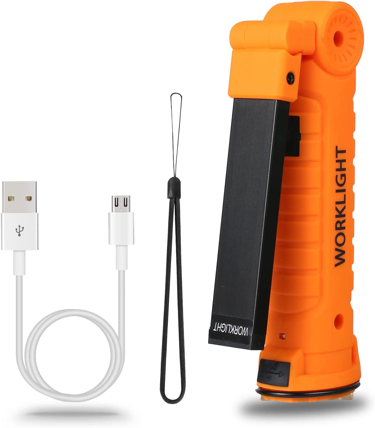 LED Rechargeable Work Light Flashlight Torch,Vagocom USB Portable COB Bright Inspection Lamp,Small Lantern with Magnetic Base for Mechanic Tools,Mechanic,Camping,Emergency,Workshop(1 Pack) image number 6