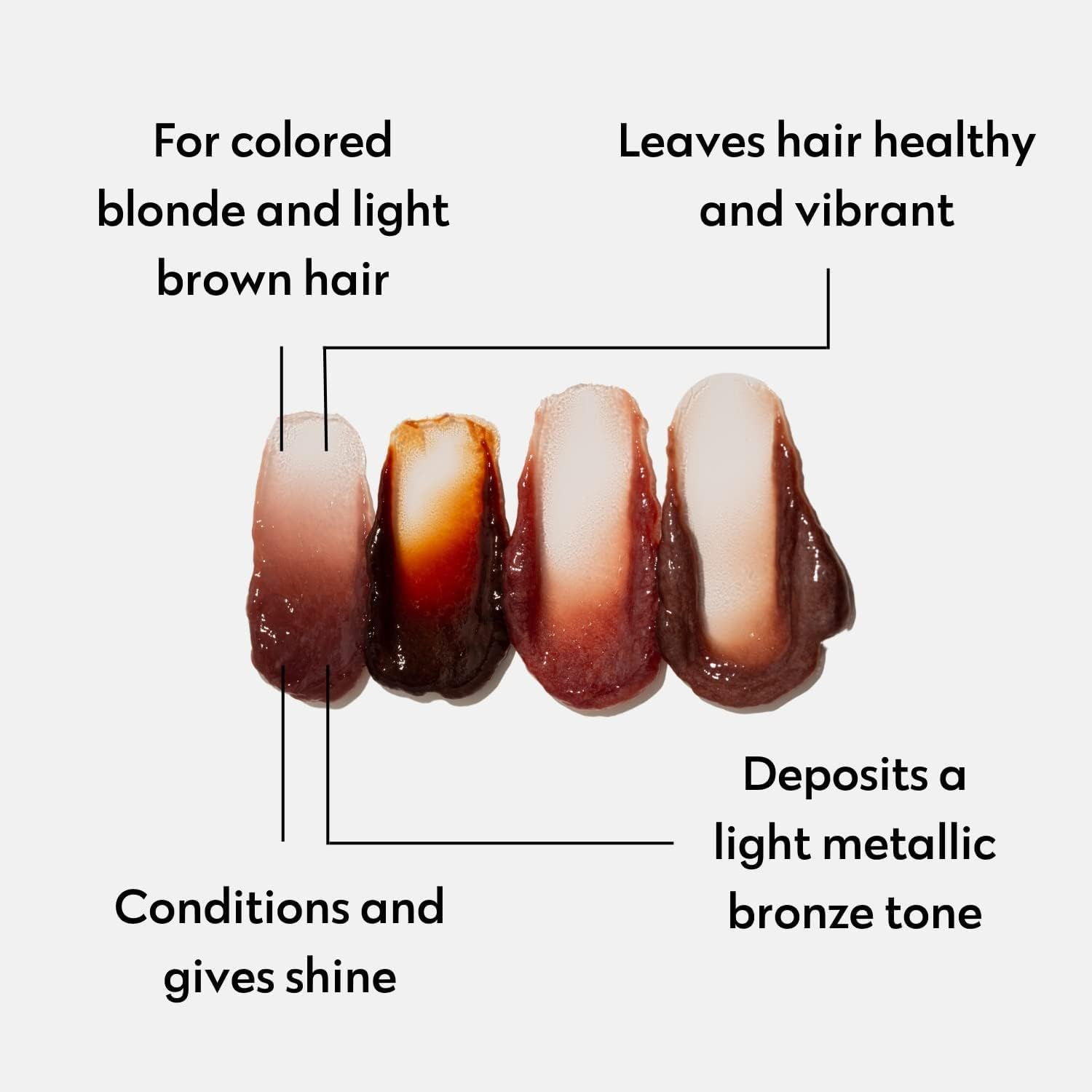 Color Mask Bronze Toning Treatment - Toning Conditioner for Blonde and Light Brown Hair Gives a Metallic Bronze Tone - Four Reasons 6.76 Fl Oz - Blonde image number 3