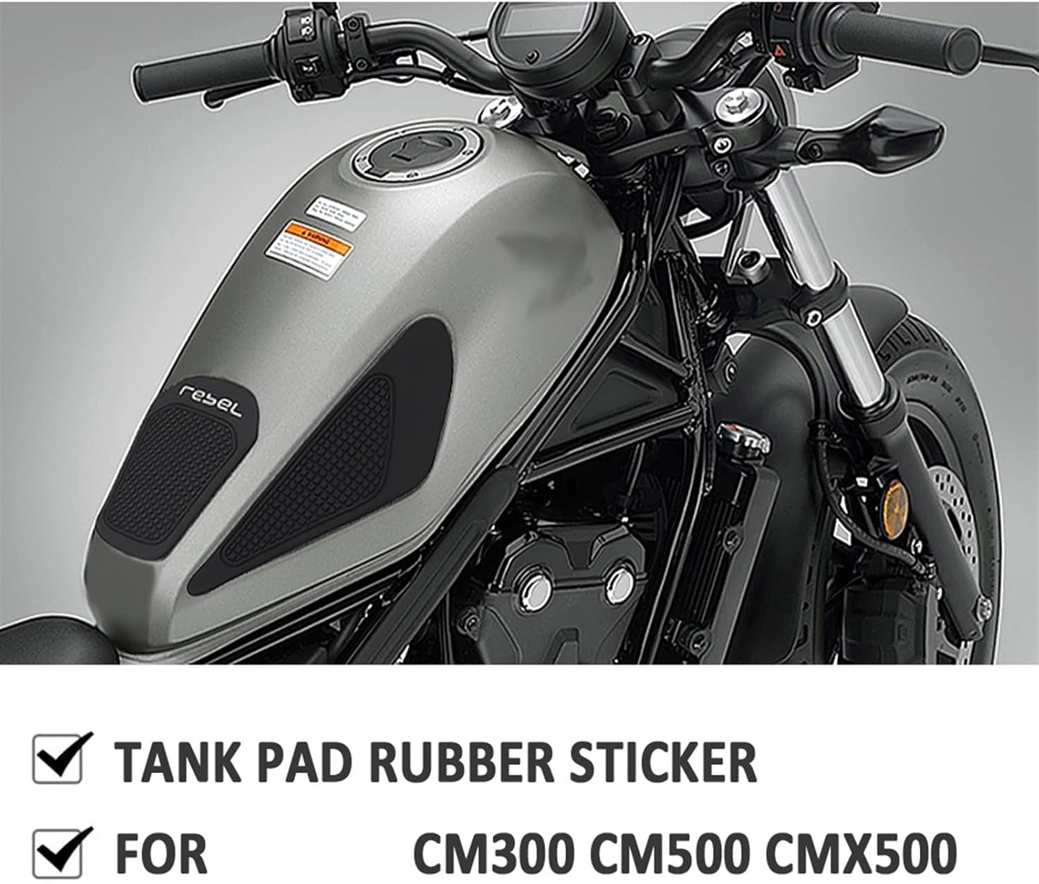 SSFRI Motorcycle Accessories Gas Tank Sticker Fuel Cap Cover Pad Compatible with REBEL500 REBEL300 Rebel CMX 500 300 CM500 CM300 (Color : C, Size : A)